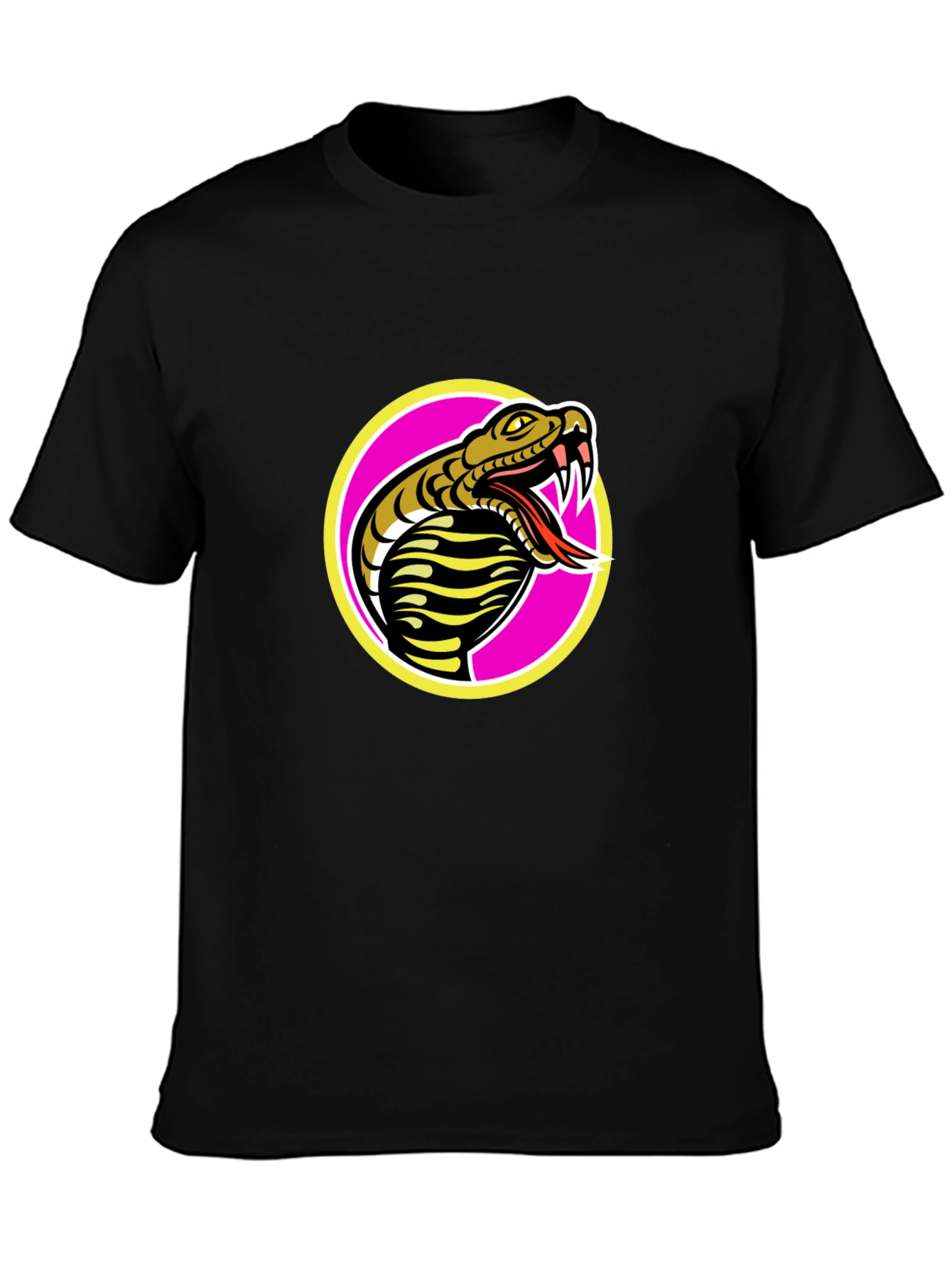Snake Circle T-Shirt - Bold Graphic Tee