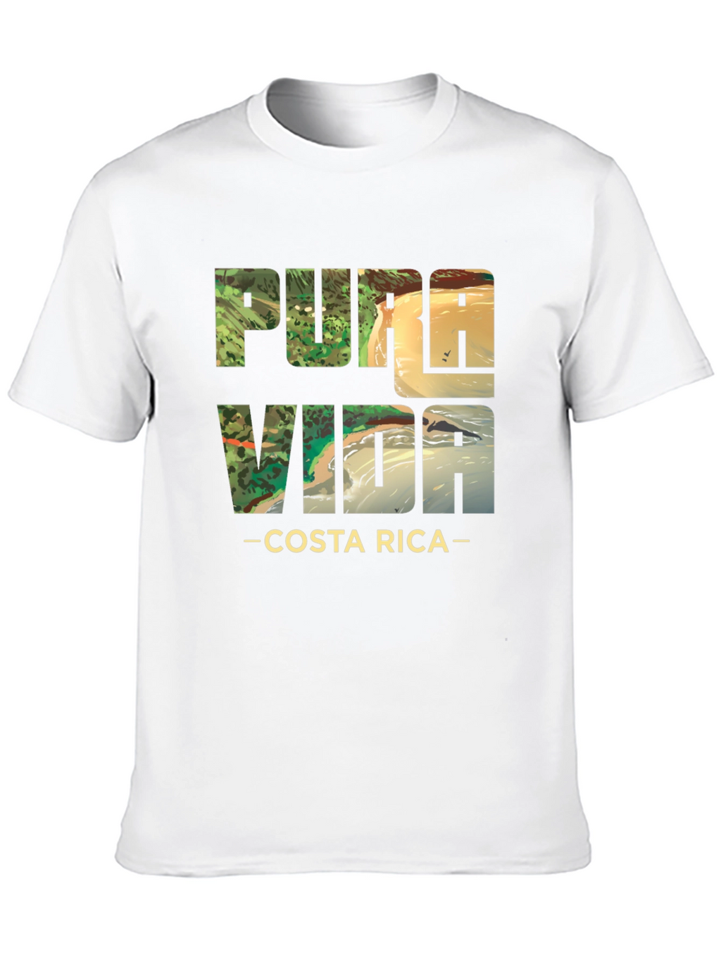 Pura Vida Costa Rica Black T-Shirt