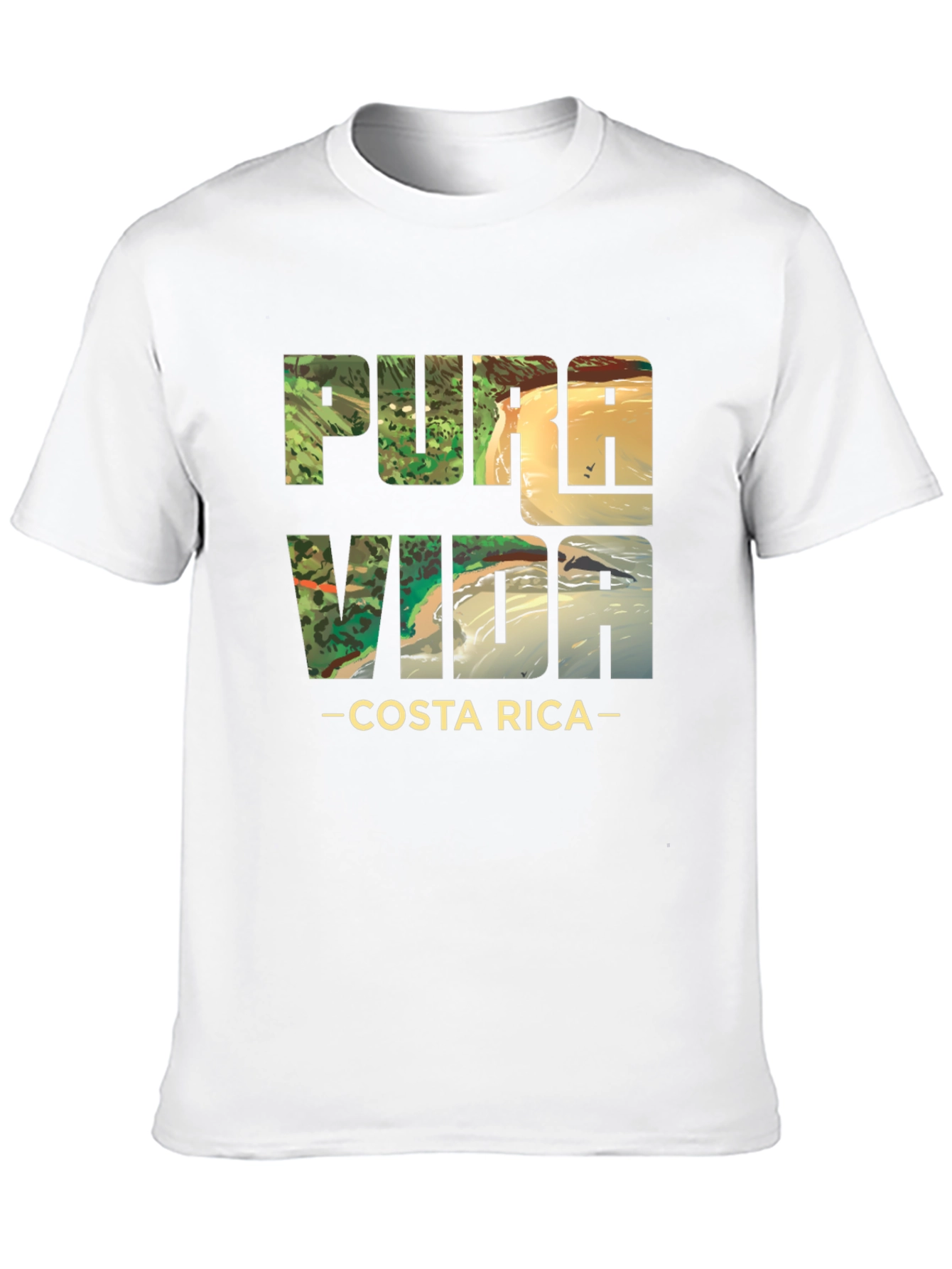 Pura Vida Costa Rica Black T-Shirt