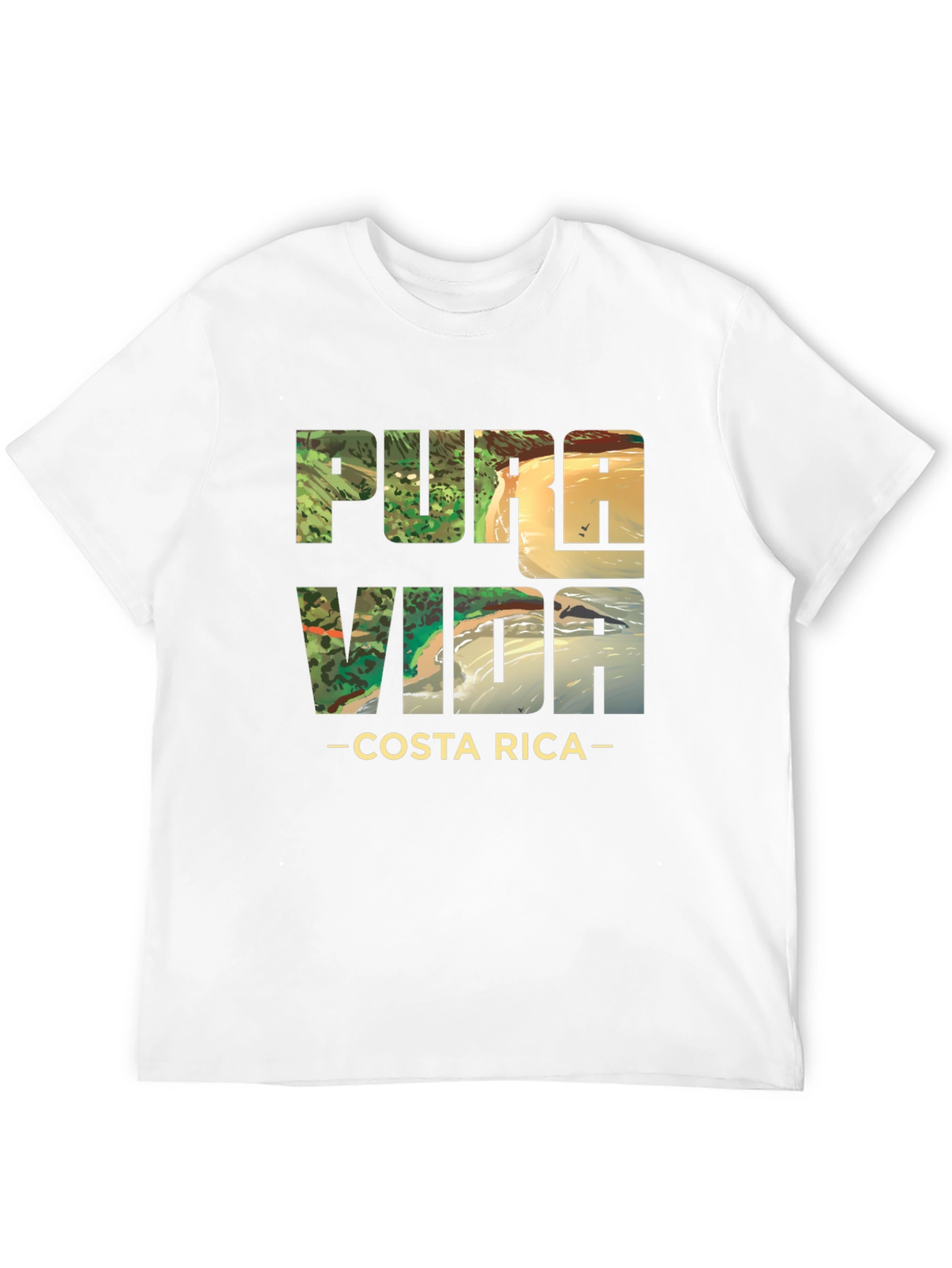 Pura Vida Costa Rica Black T-Shirt