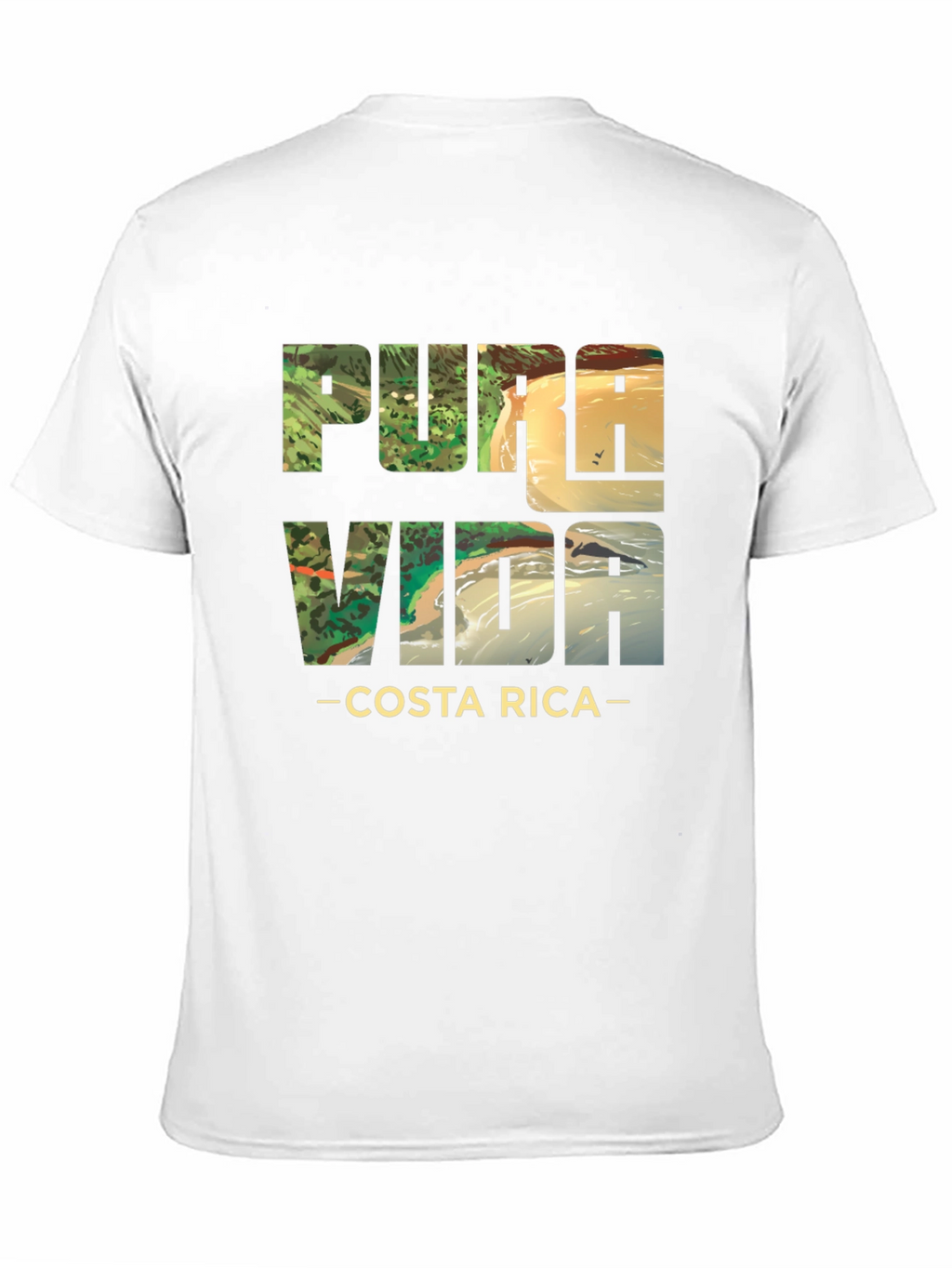 Pura Vida Costa Rica Black T-Shirt