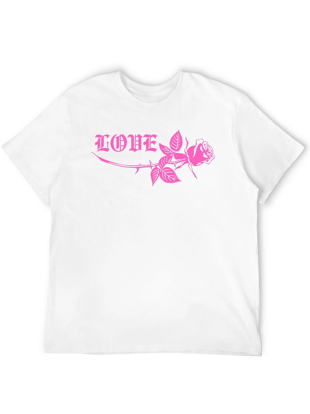 Love Rose Graphic Tee - Black
