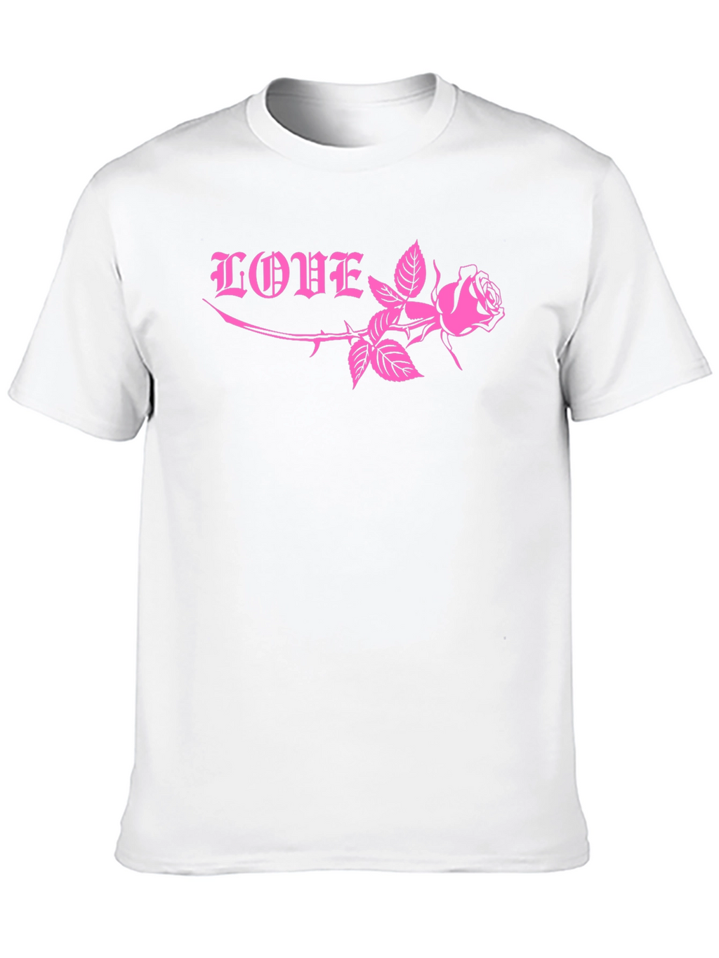 Love Rose Graphic Tee - Black