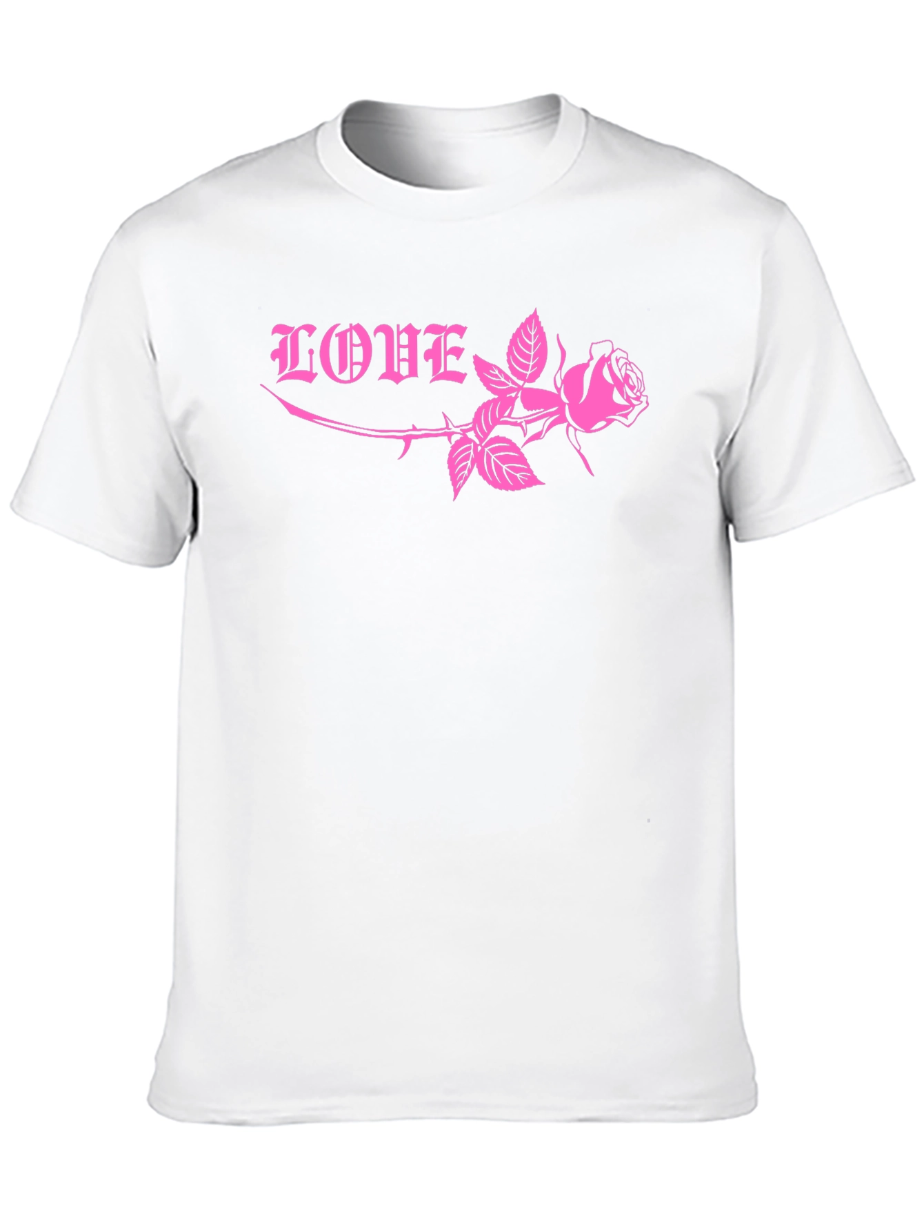 Love Rose Graphic Tee - Black