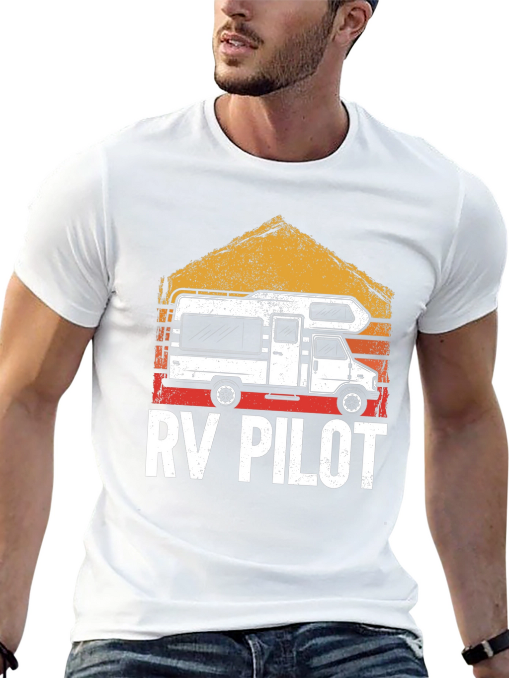 RV Pilot Graphic T-Shirt - Camping Adventure Tee