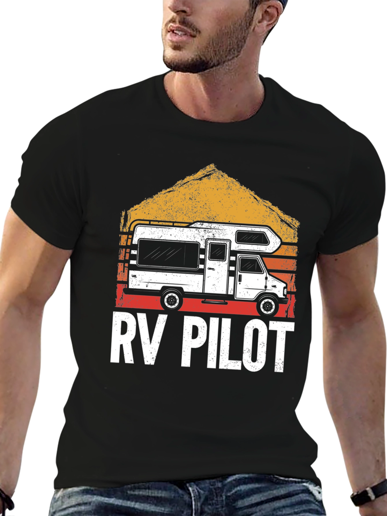 RV Pilot Graphic T-Shirt - Camping Adventure Tee