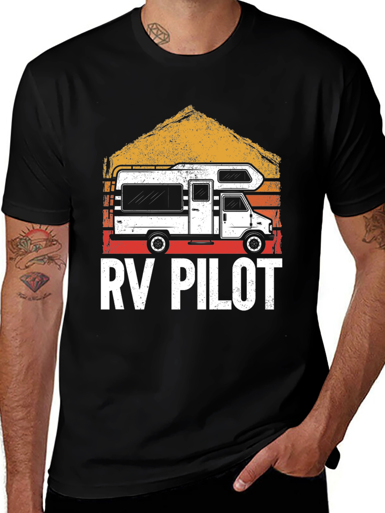 RV Pilot Graphic T-Shirt - Camping Adventure Tee