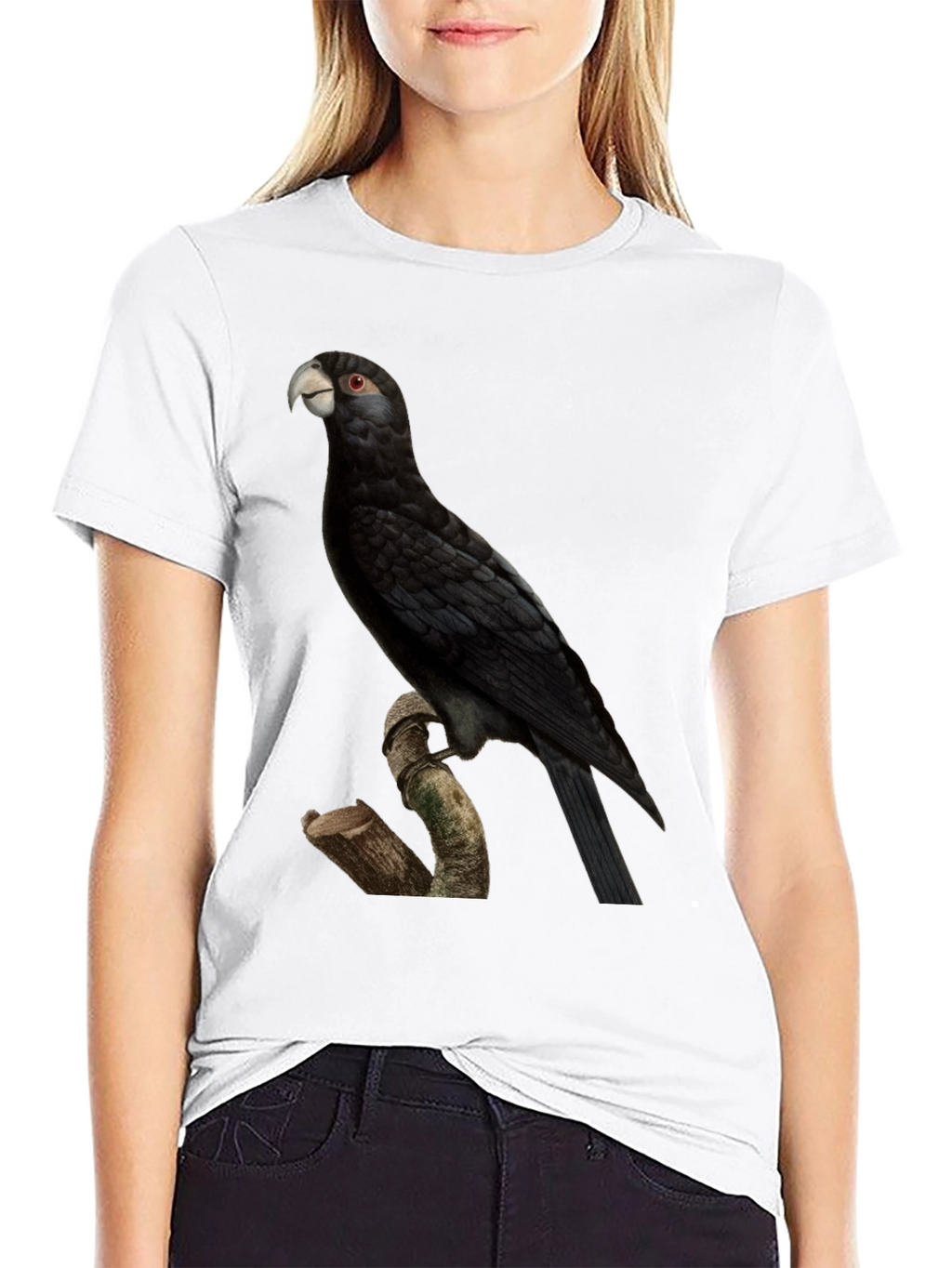 Black Palm Cockatoo Graphic T-Shirt