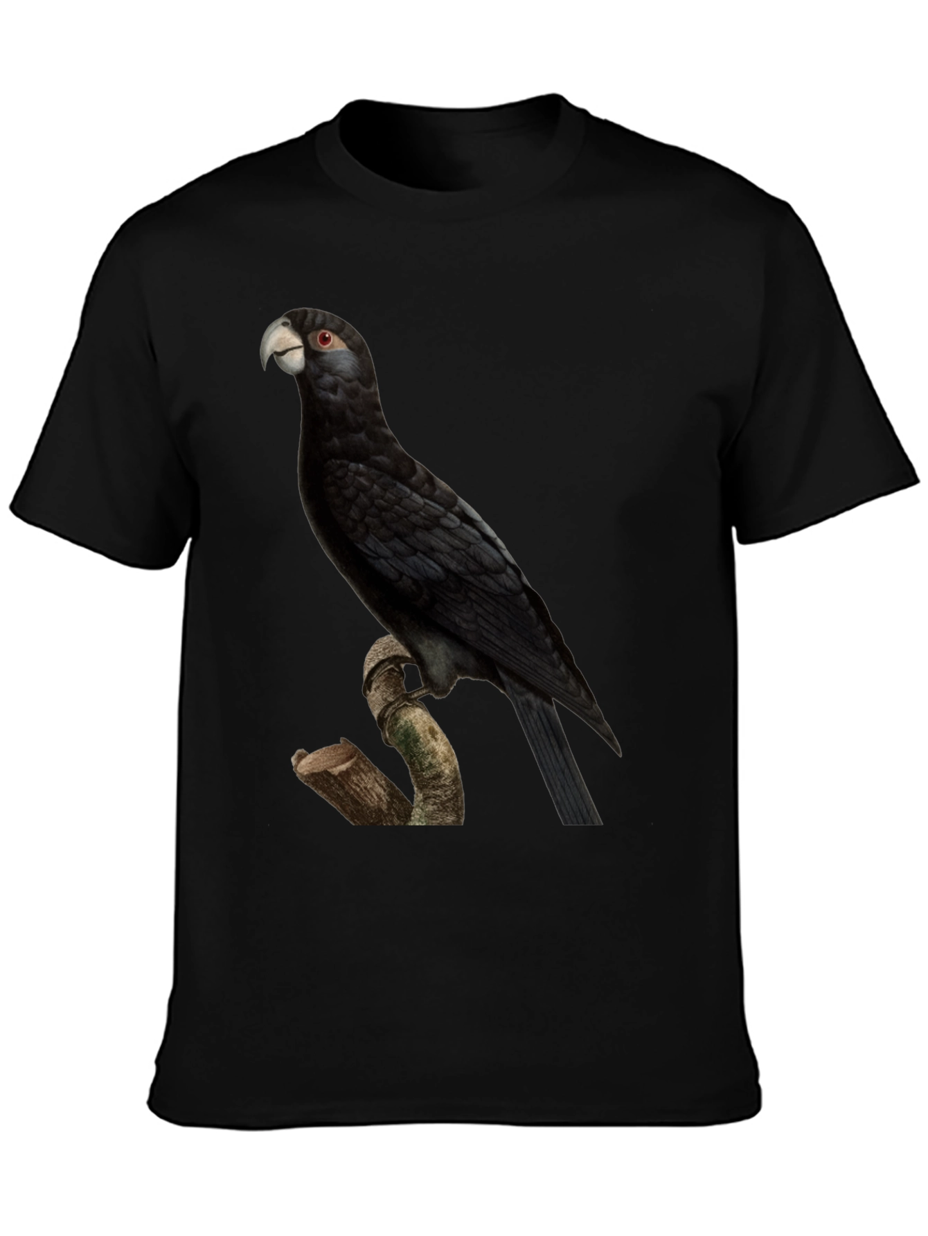 Black Palm Cockatoo Graphic T-Shirt