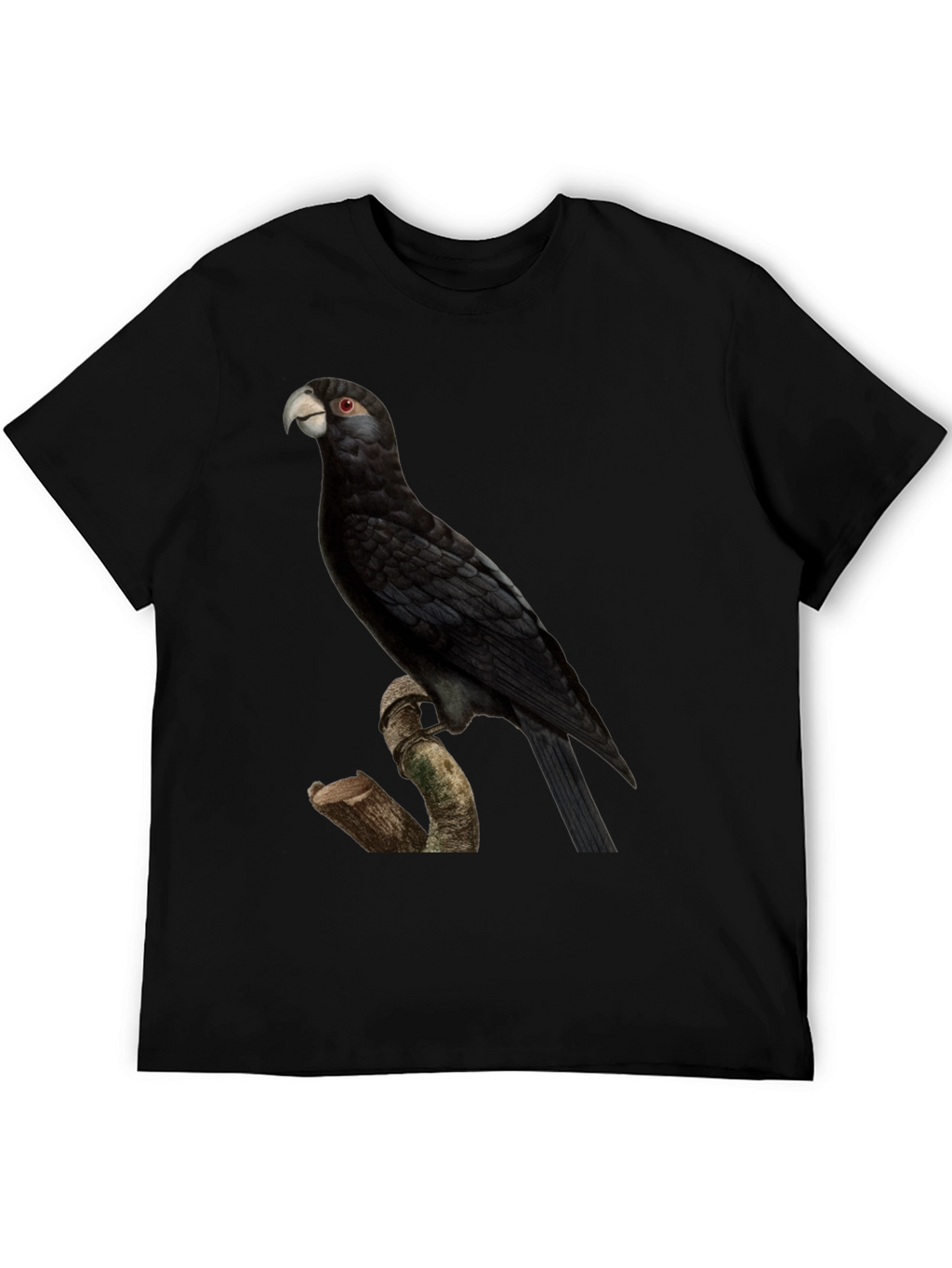Black Palm Cockatoo Graphic T-Shirt