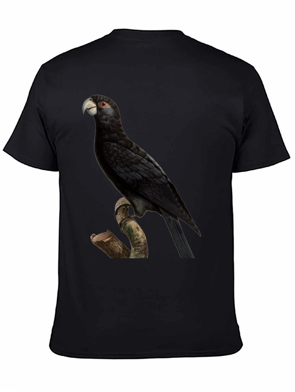 Black Palm Cockatoo Graphic T-Shirt