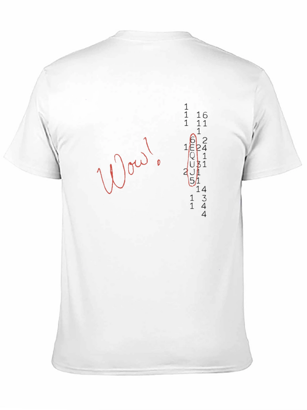 Wow Graphic Print Black T-Shirt