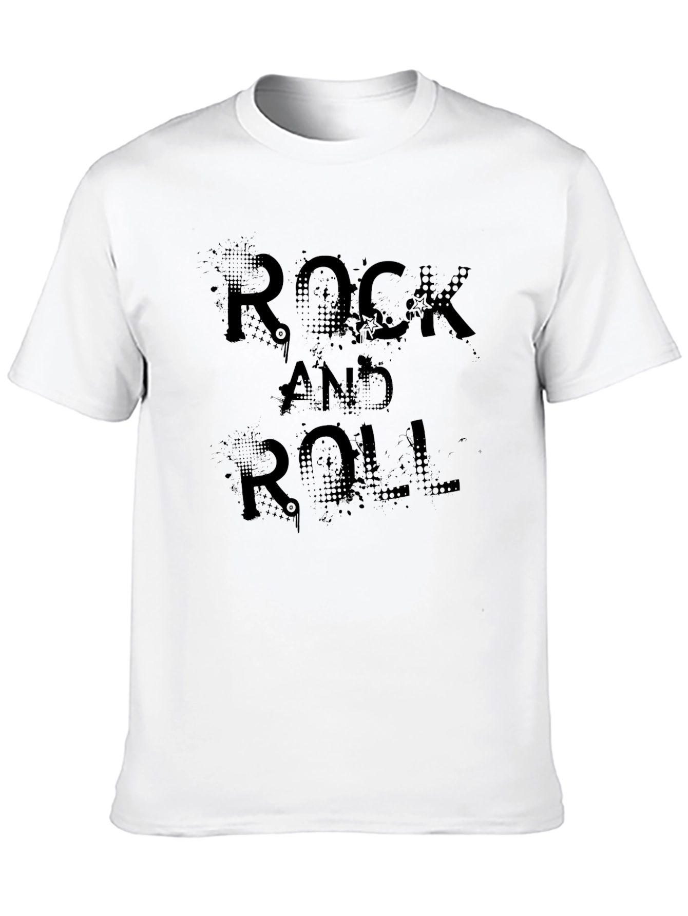 Rock and Roll Graphic Tee - Black
