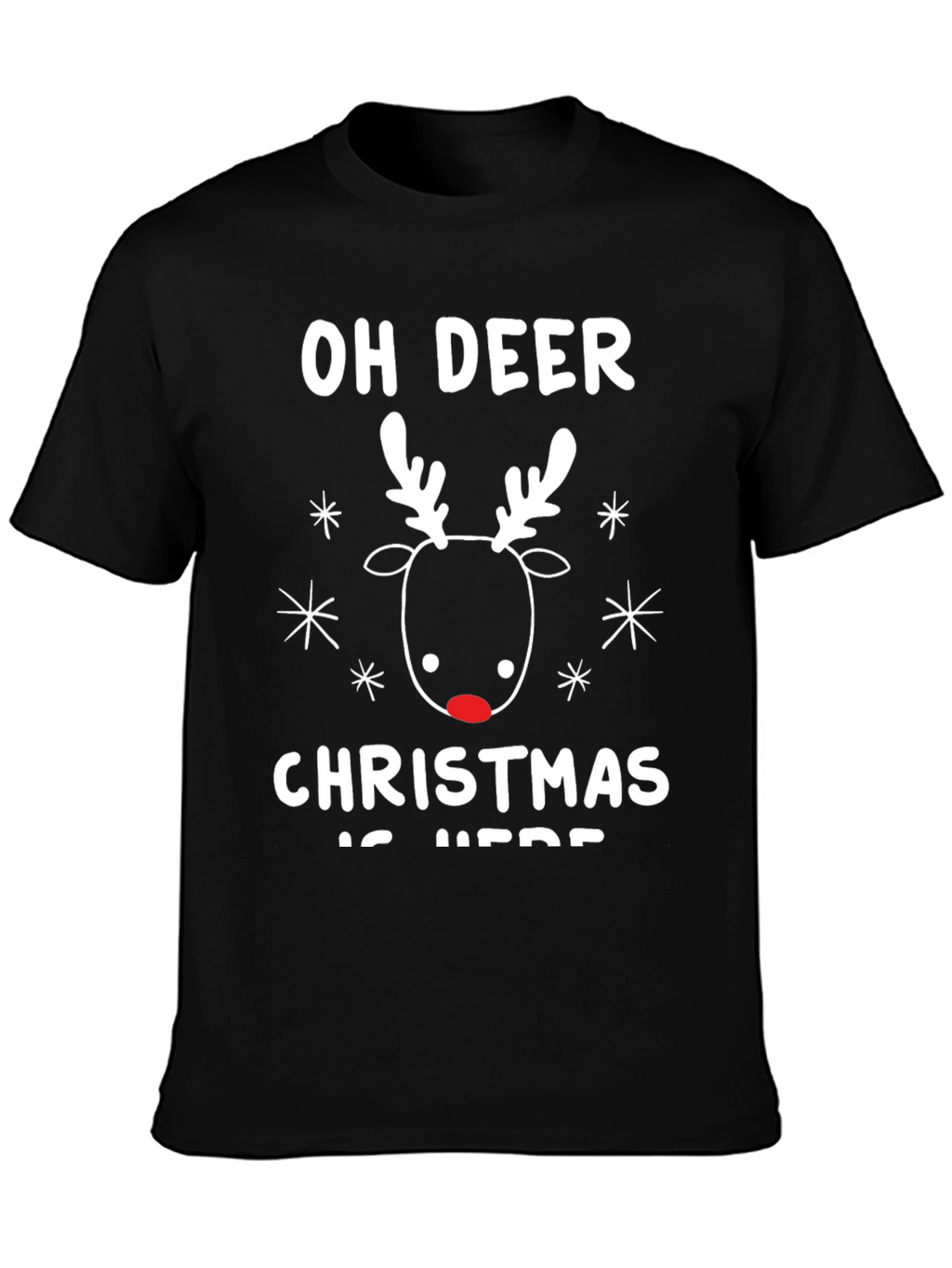 Oh Deer Christmas T-Shirt - Holiday Festive Tee