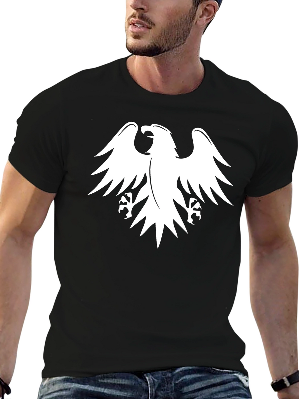 Black Eagle Graphic Tee - Stylish Casual Wear