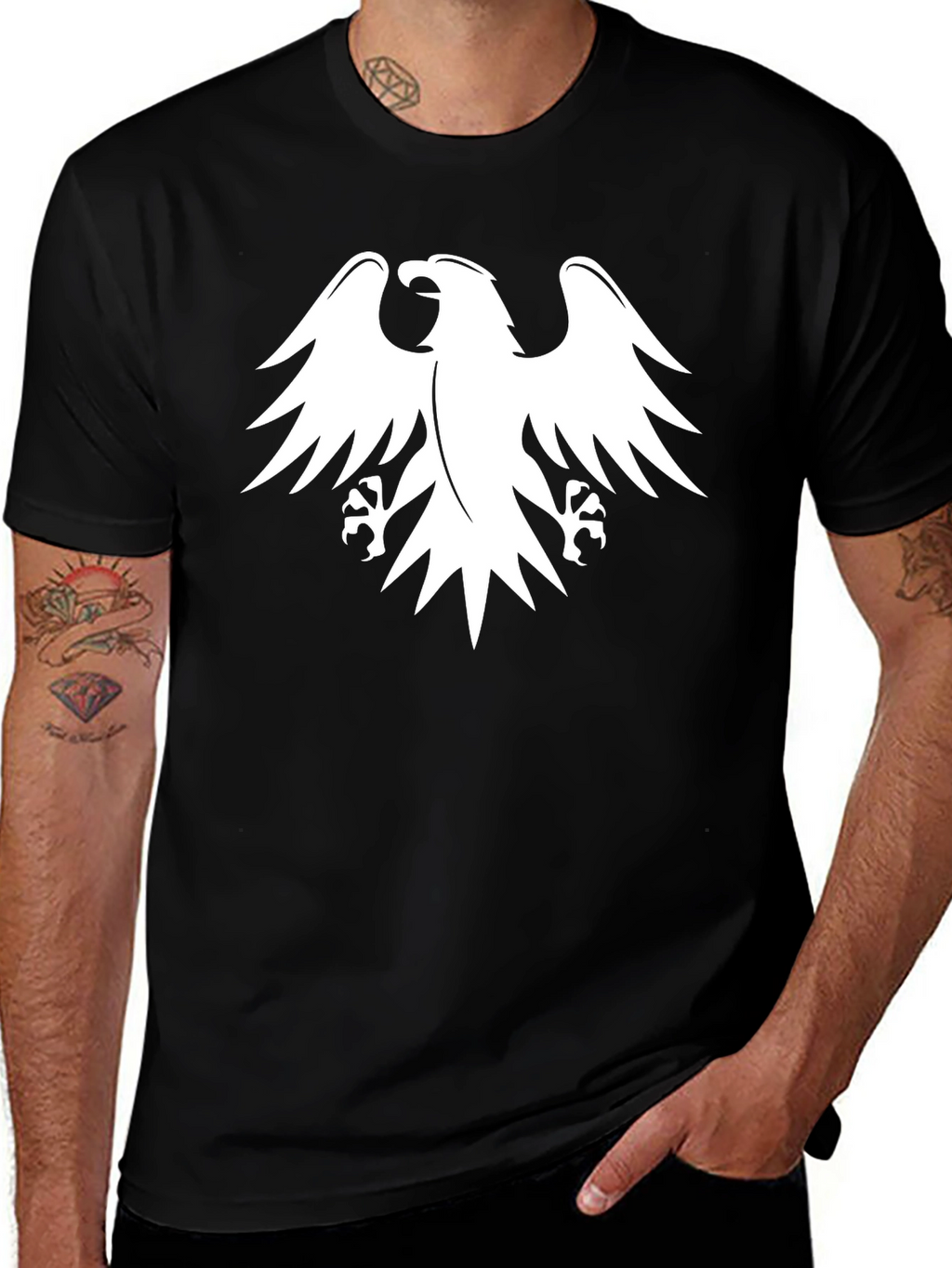 Black Eagle Graphic Tee - Stylish Casual Wear