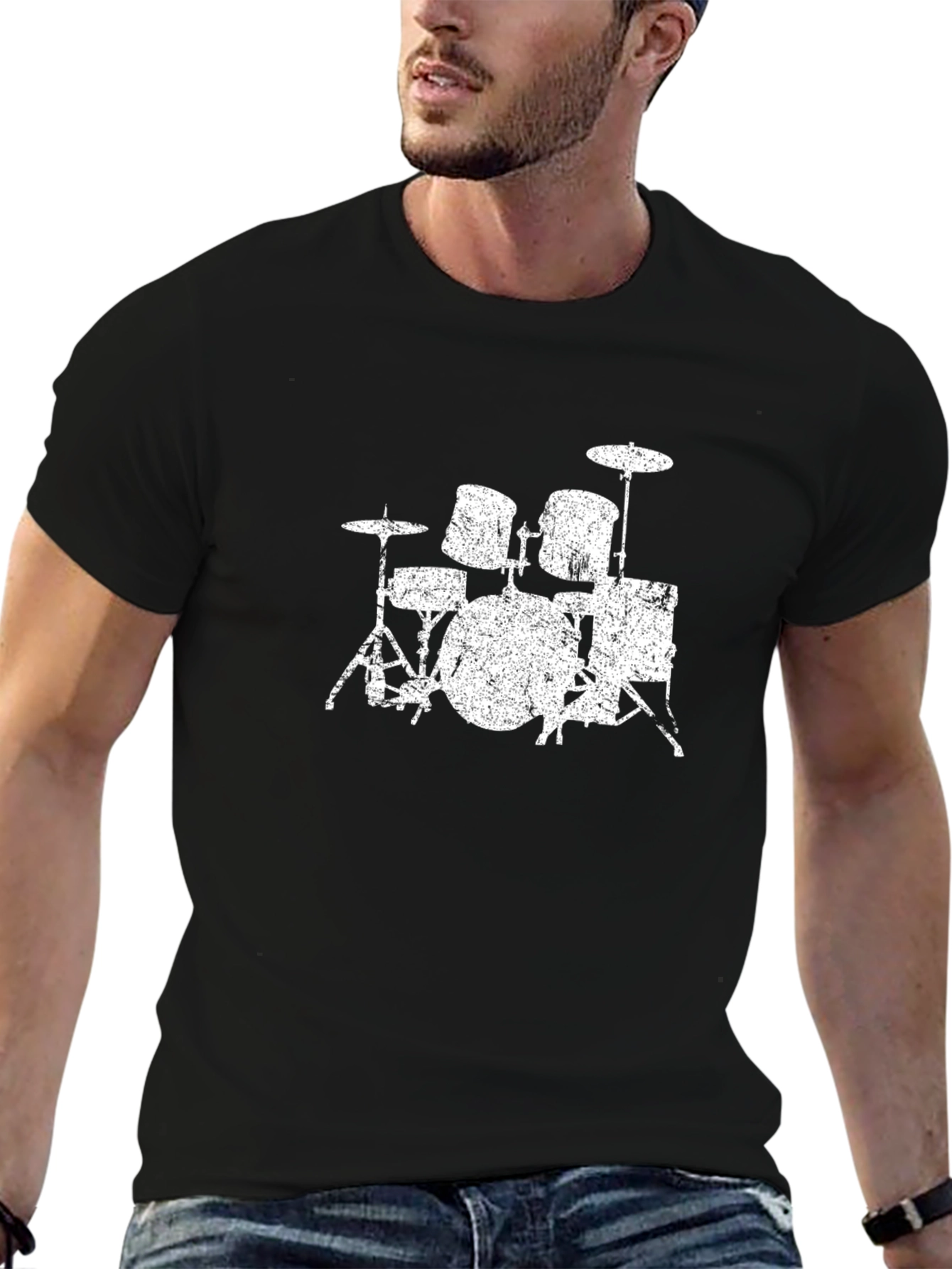 Drum Kit Graphic Tee - Musician T-Shirt
