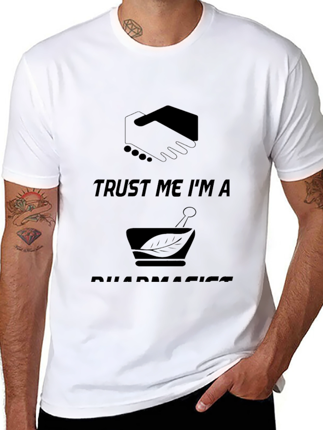 Trust Me Im A Pharmacist Black T-Shirt