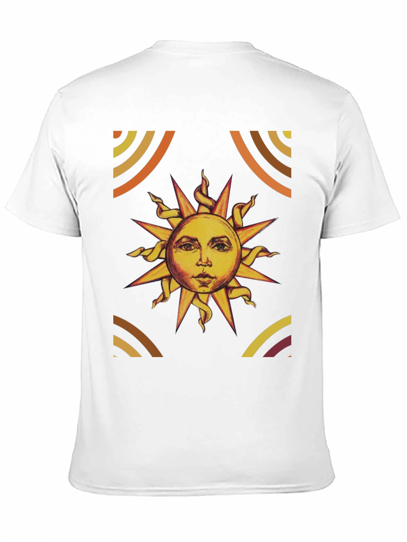 Sun Graphic Print Black T-Shirt