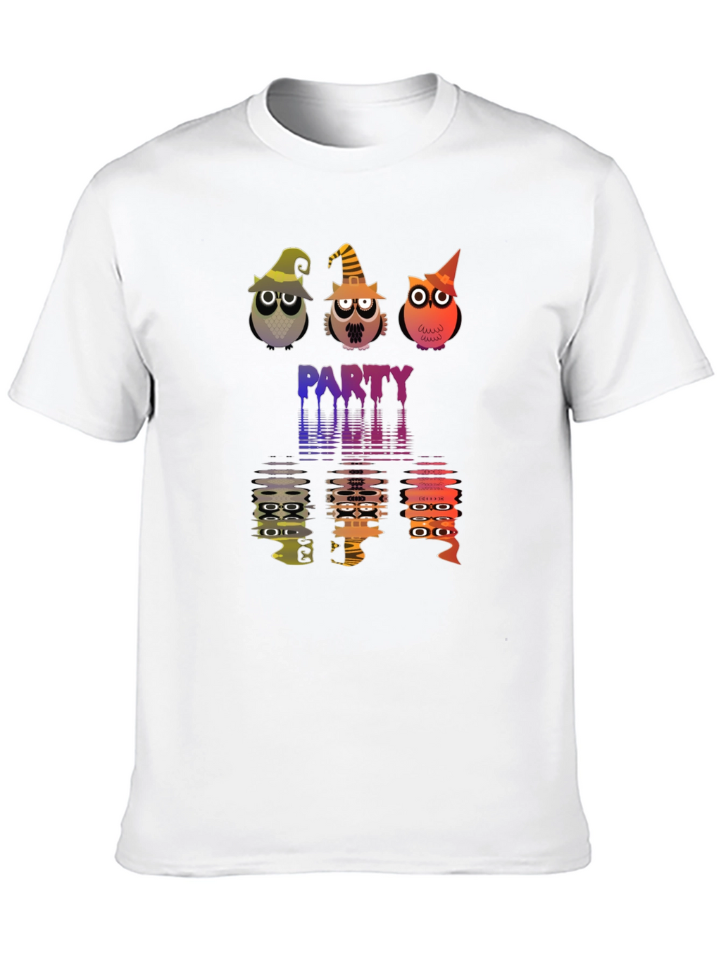 Halloween Owl Party Black T-Shirt