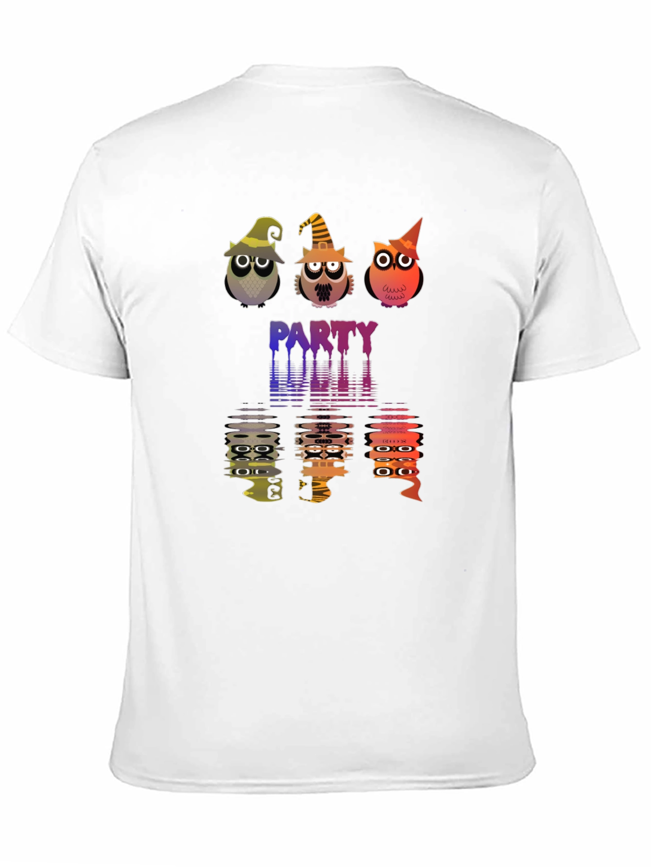 Halloween Owl Party Black T-Shirt