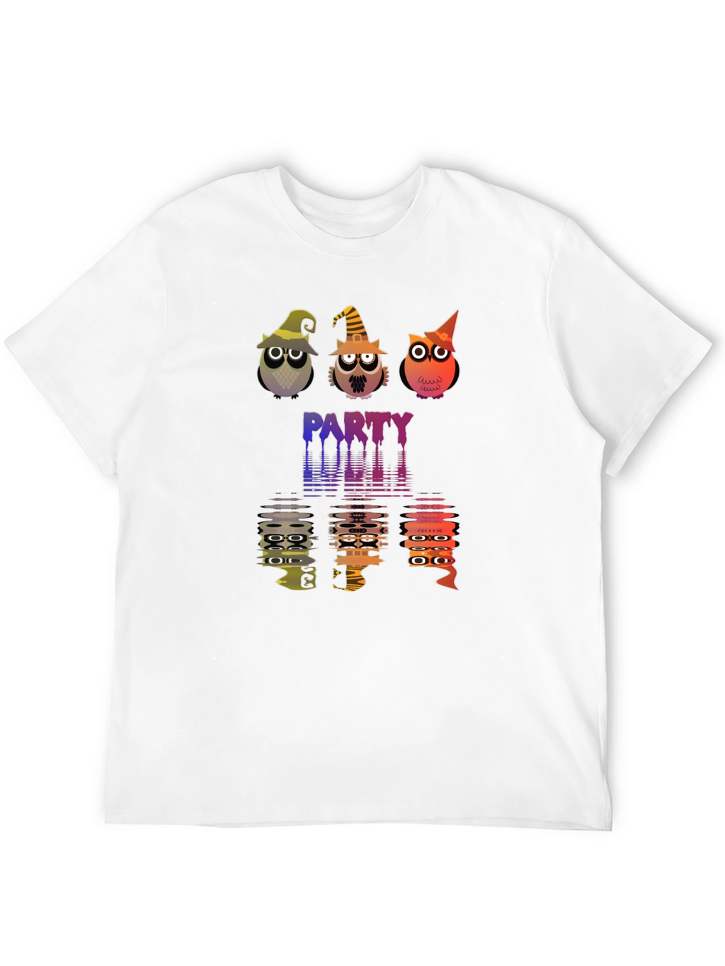 Halloween Owl Party Black T-Shirt