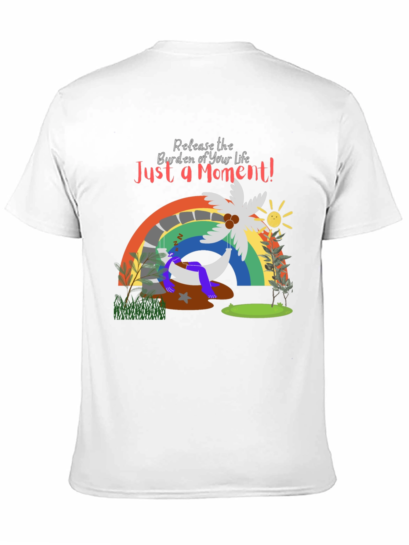 Just a Moment Graphic Tee - Relaxing Vibes T-Shirt
