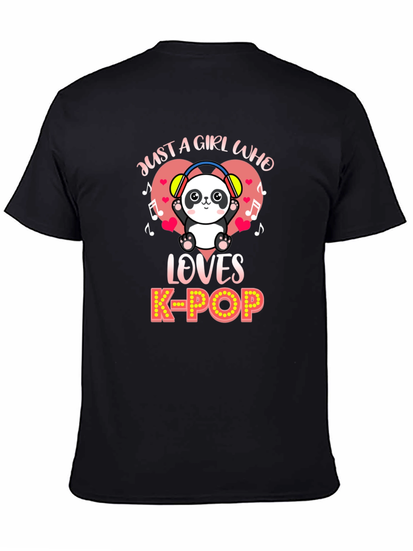 Just a Girl Who Loves K-Pop Panda T-Shirt