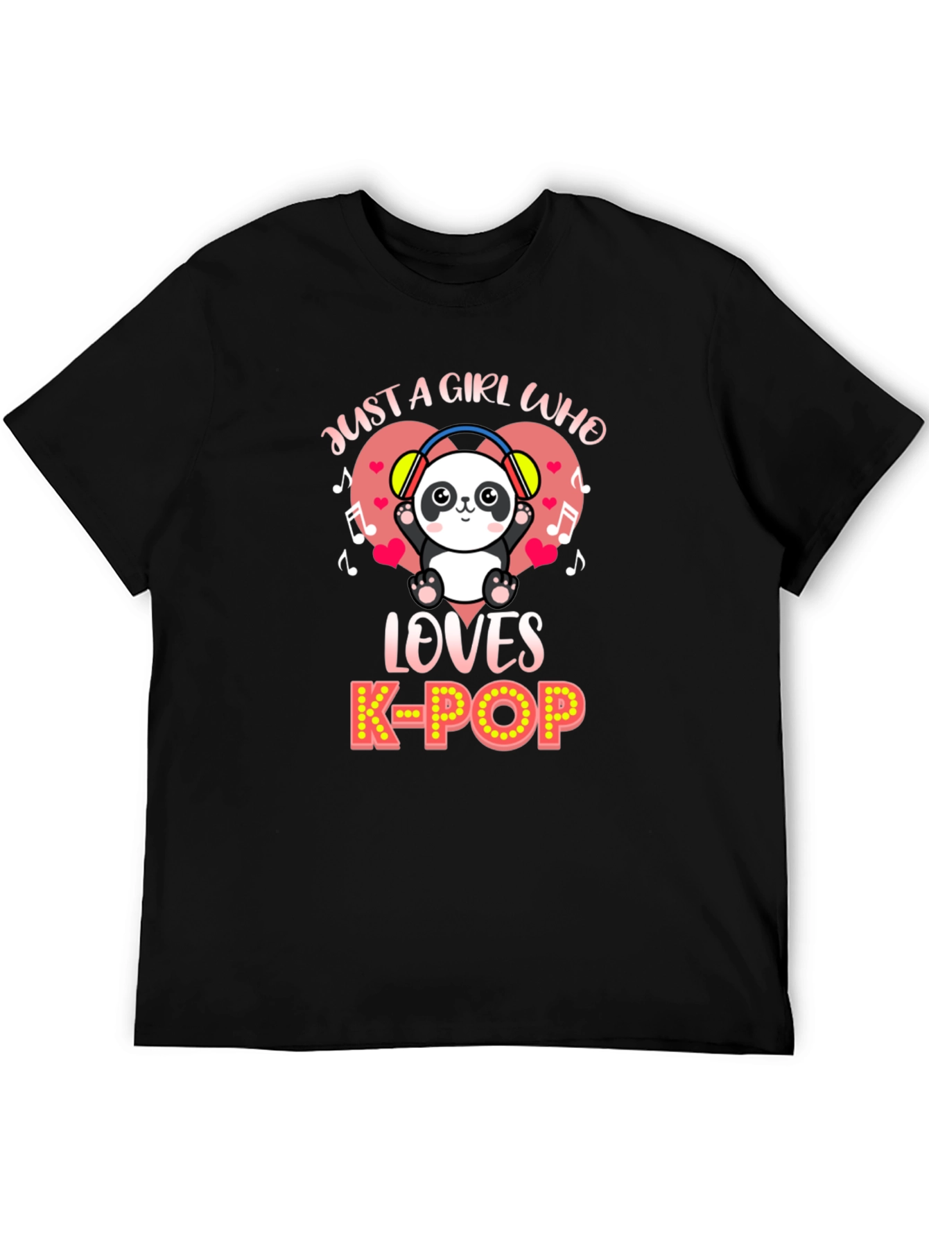 Just a Girl Who Loves K-Pop Panda T-Shirt