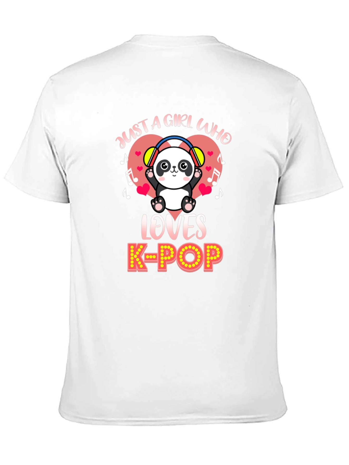 Just a Girl Who Loves K-Pop Panda T-Shirt