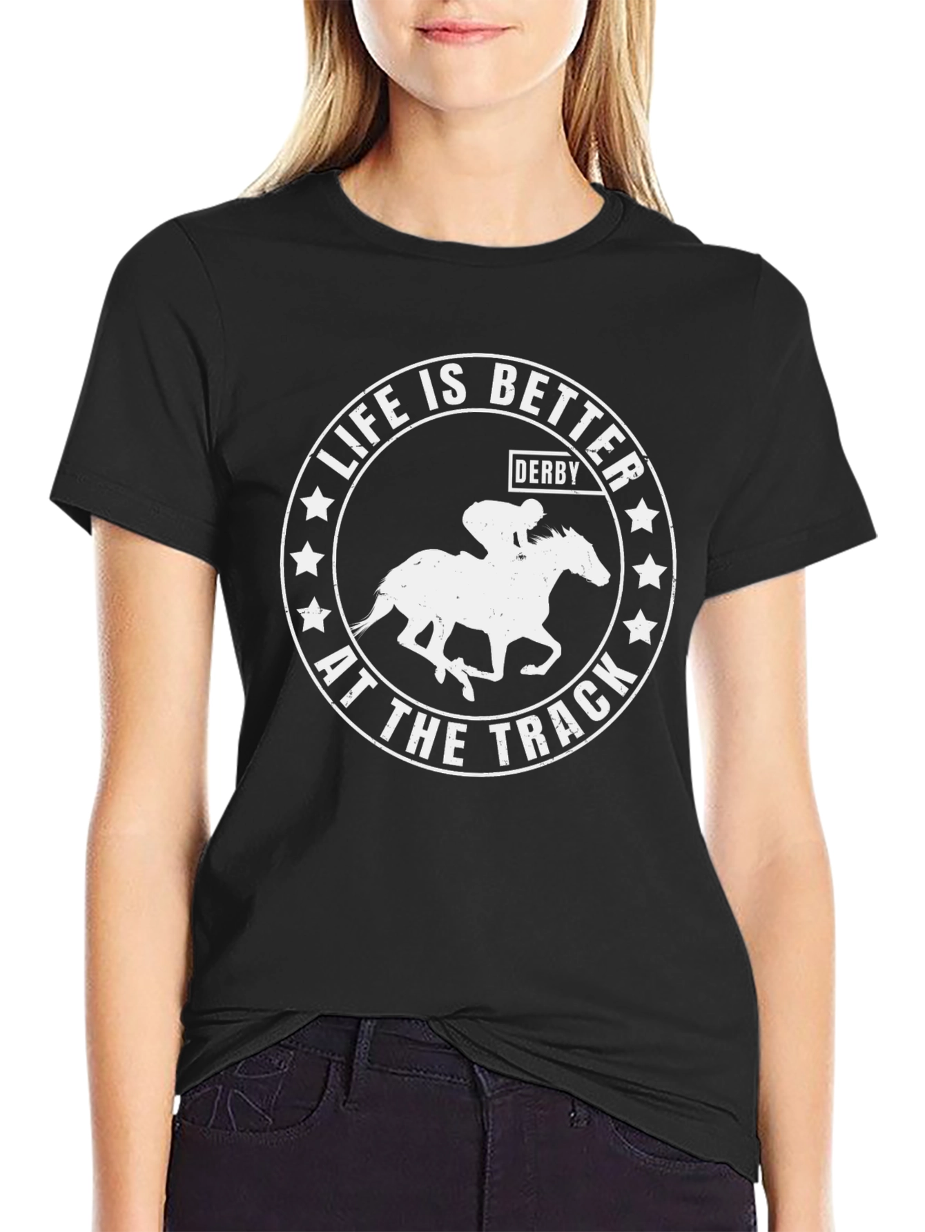 Life is Better at the Track Derby T-Shirt