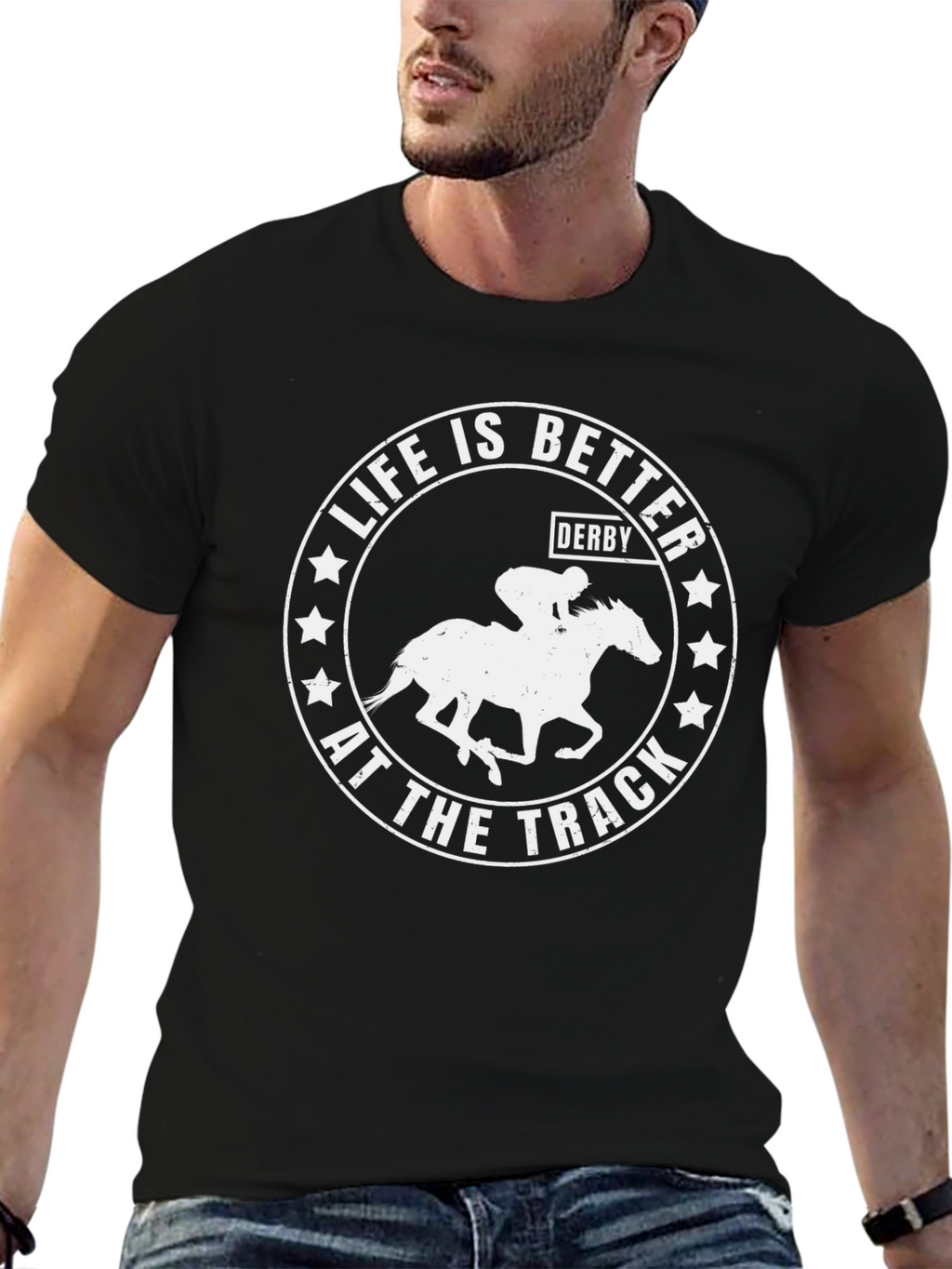 Life is Better at the Track Derby T-Shirt