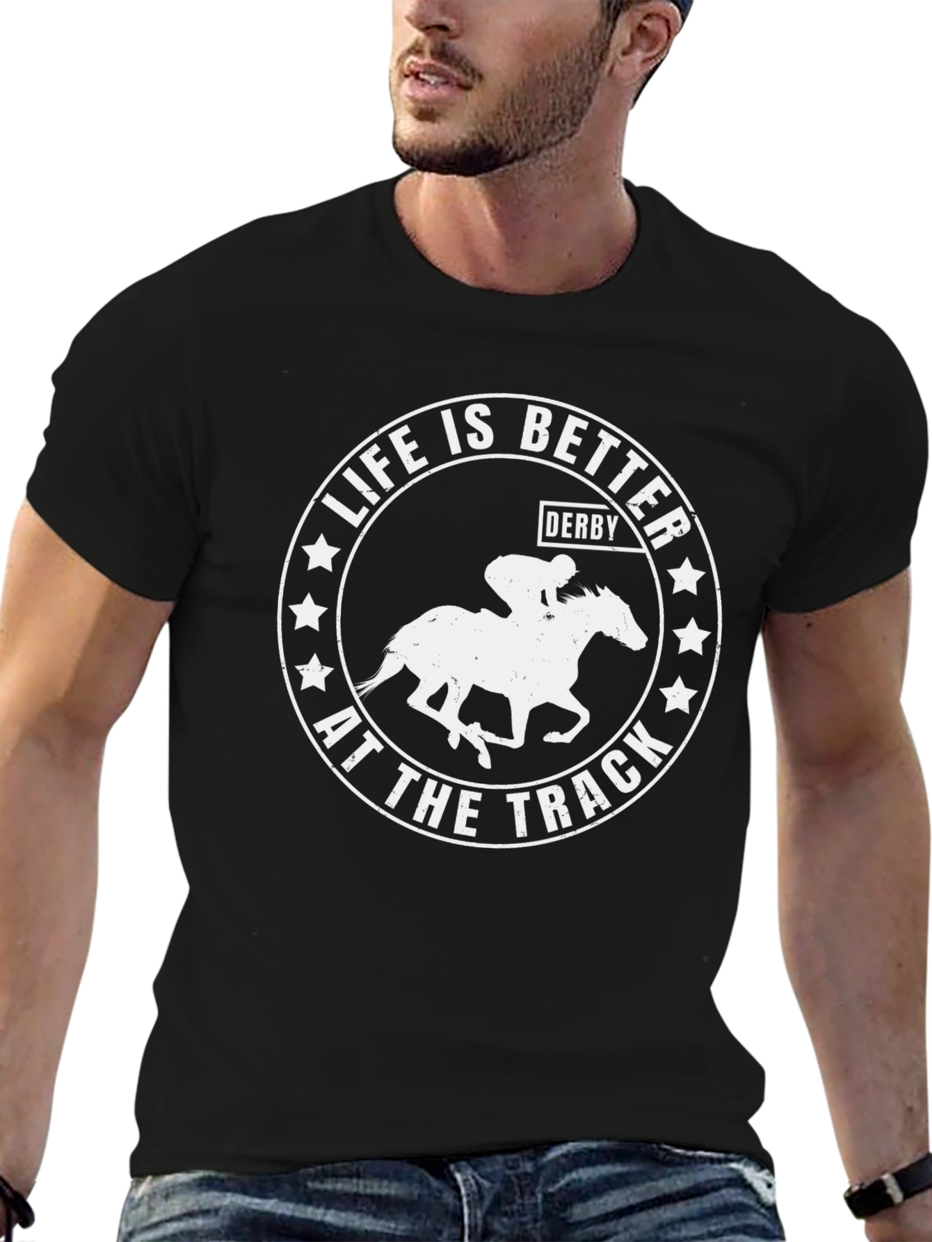 Life is Better at the Track Derby T-Shirt