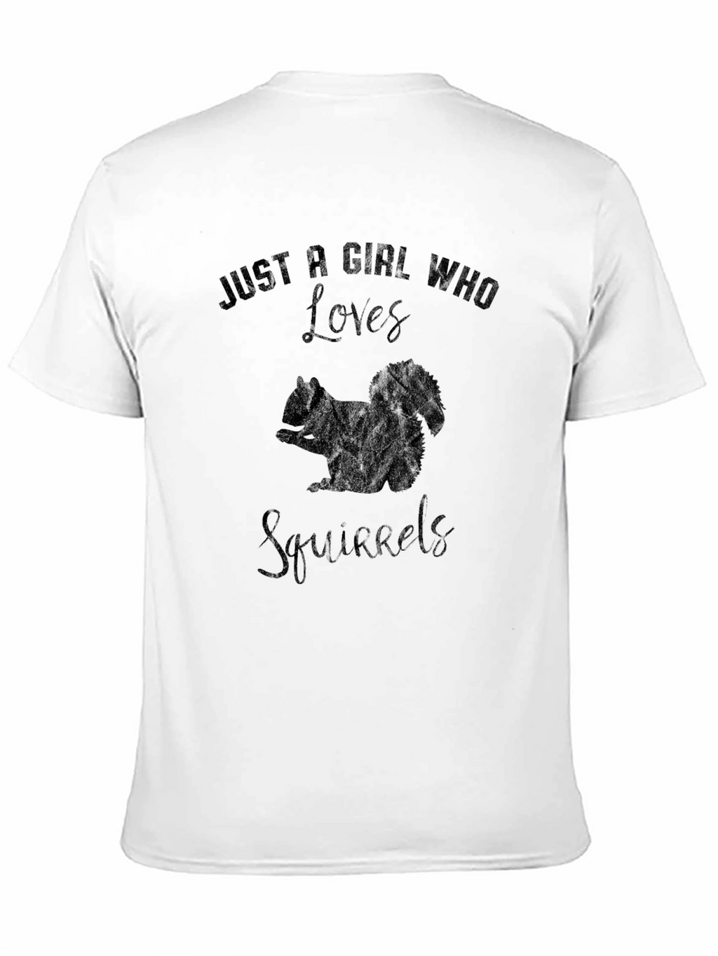 Squirrel Lovers Black T-Shirt
