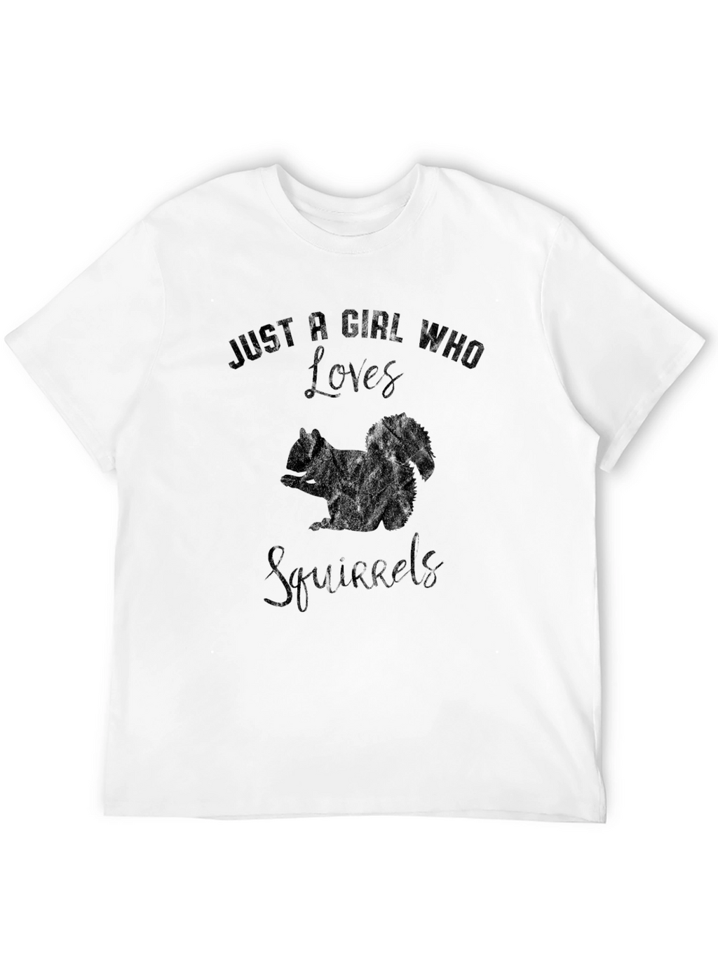 Squirrel Lovers Black T-Shirt