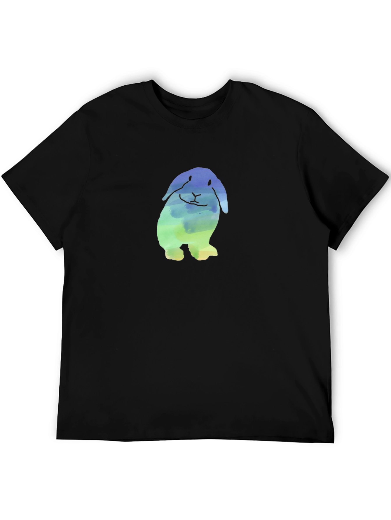 Watercolor Bunny Graphic T-Shirt - Soft & Stylish
