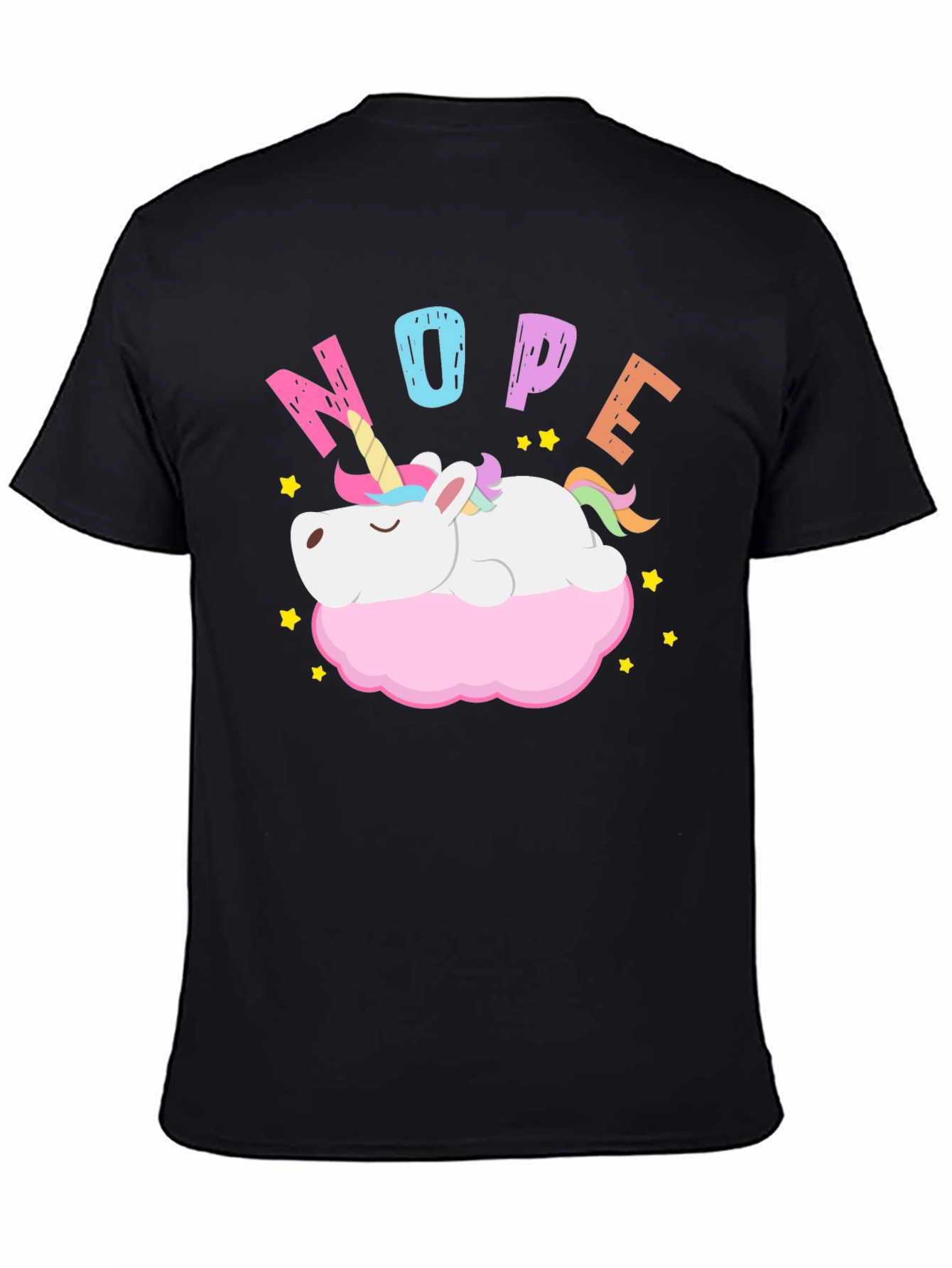 Nope Unicorn T-Shirt - Cute & Funny Cartoon Tee
