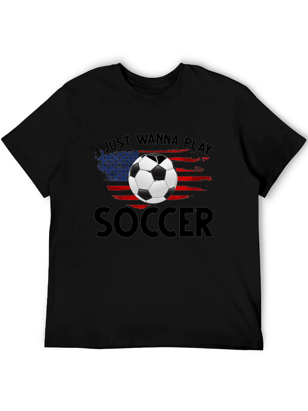 Soccer USA Flag Graphic T-Shirt