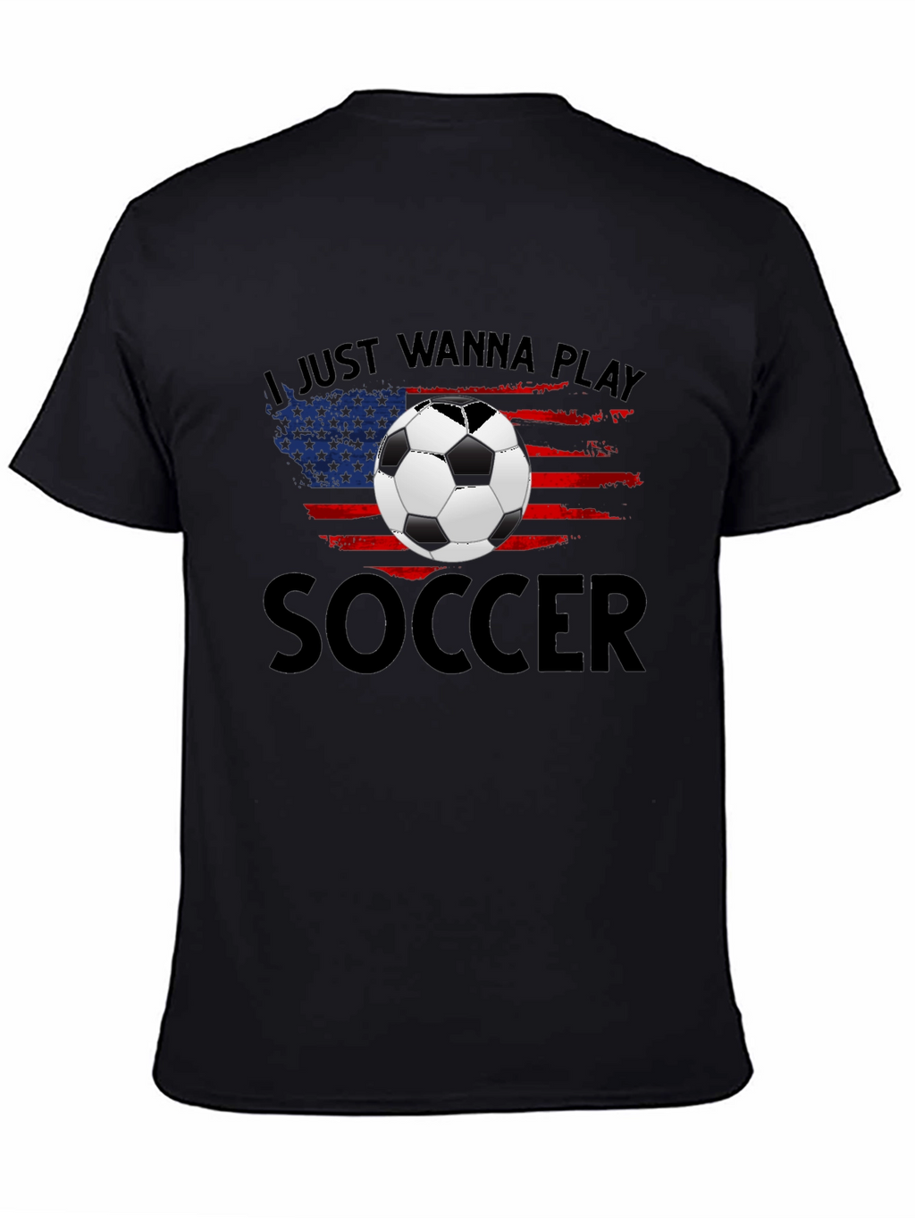 Soccer USA Flag Graphic T-Shirt