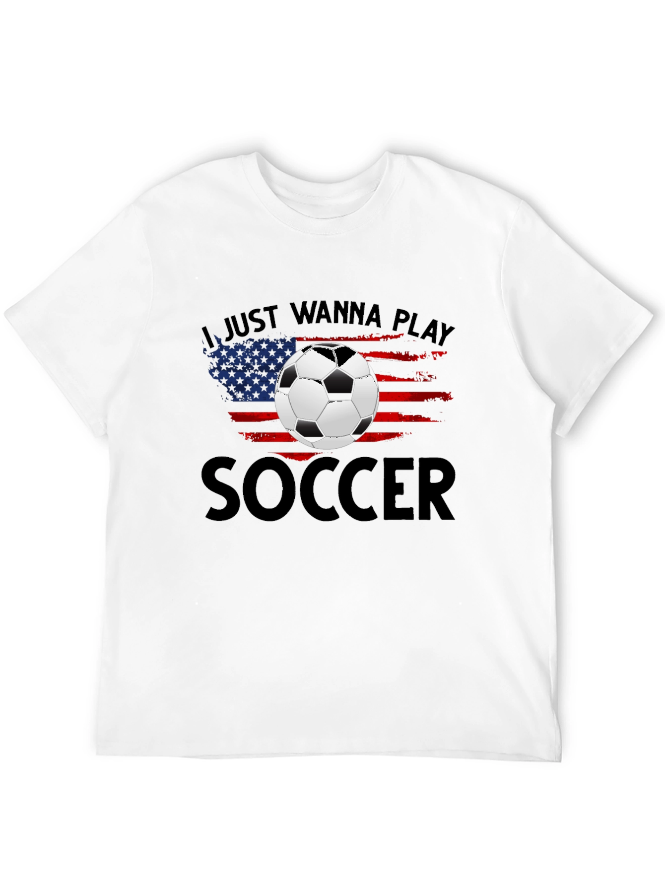Soccer USA Flag Graphic T-Shirt