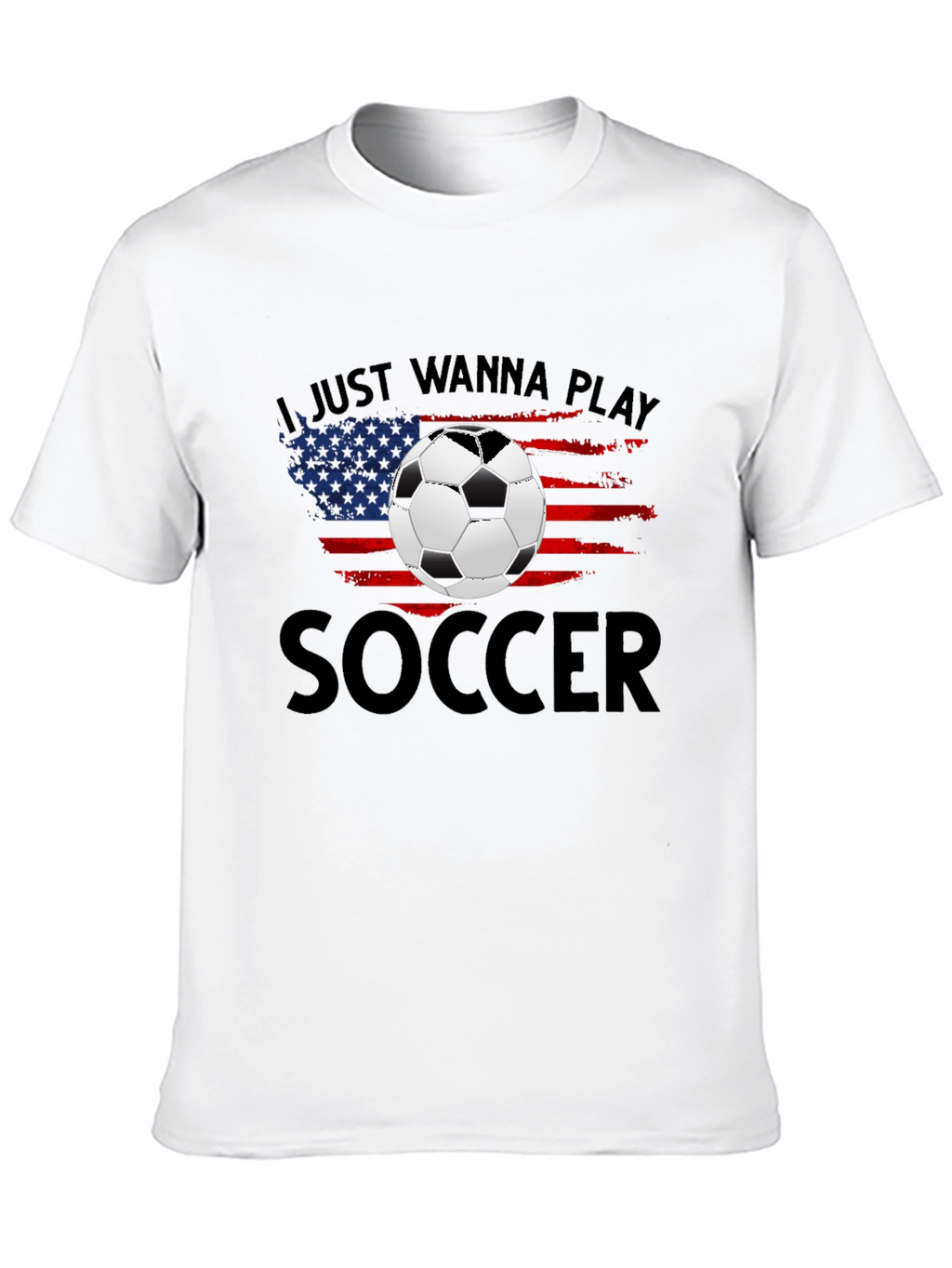 Soccer USA Flag Graphic T-Shirt