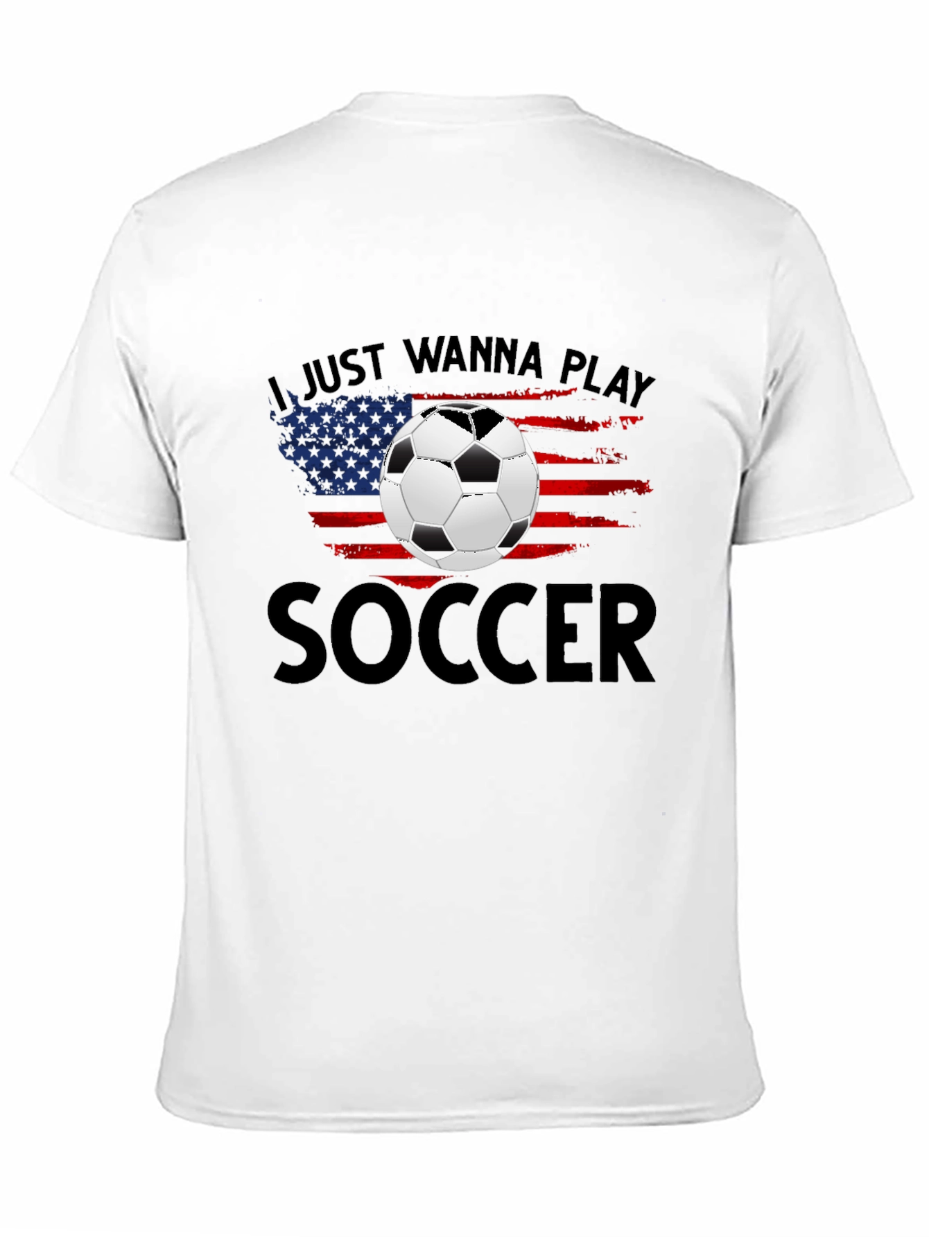 Soccer USA Flag Graphic T-Shirt