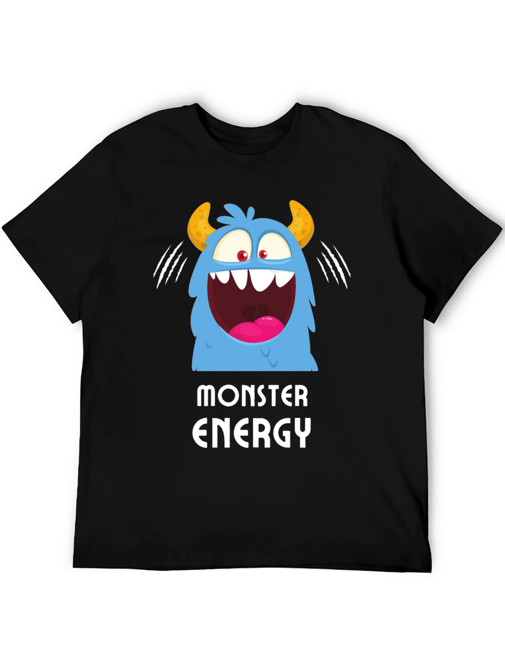 Monster Energy Graphic Print Black T-Shirt