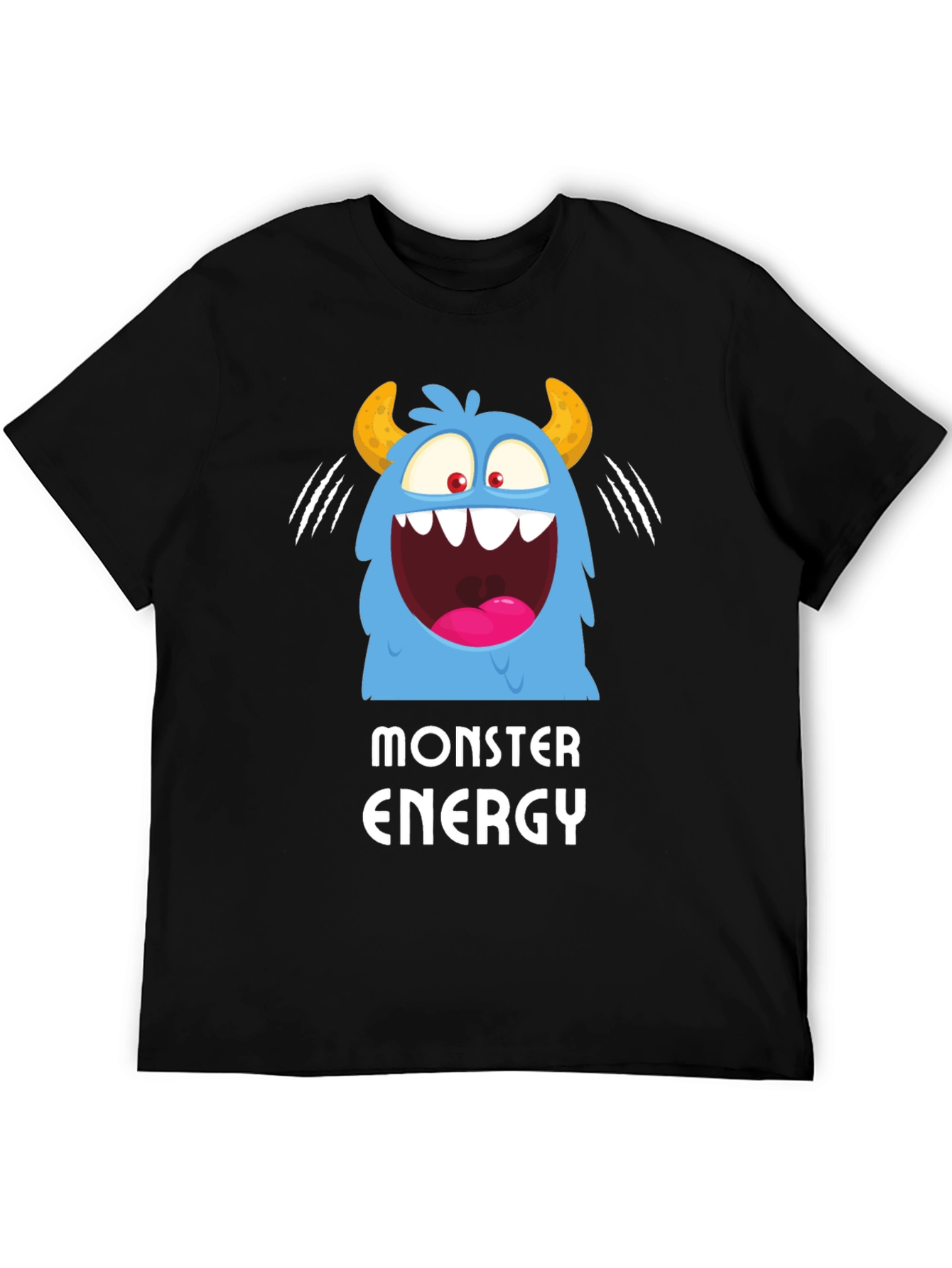 Monster Energy Graphic Print Black T-Shirt