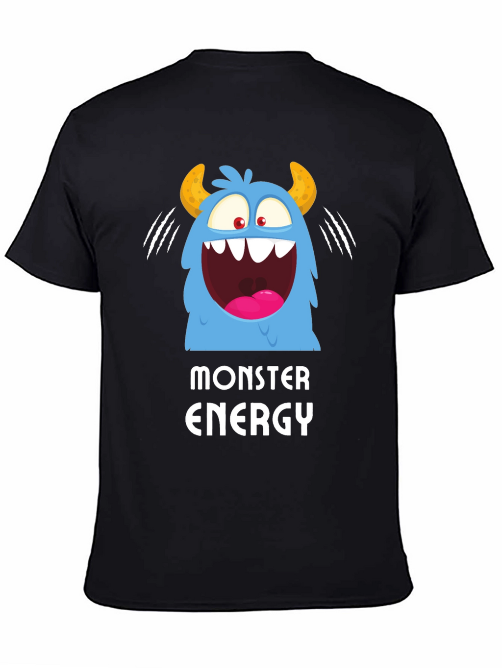 Monster Energy Graphic Print Black T-Shirt