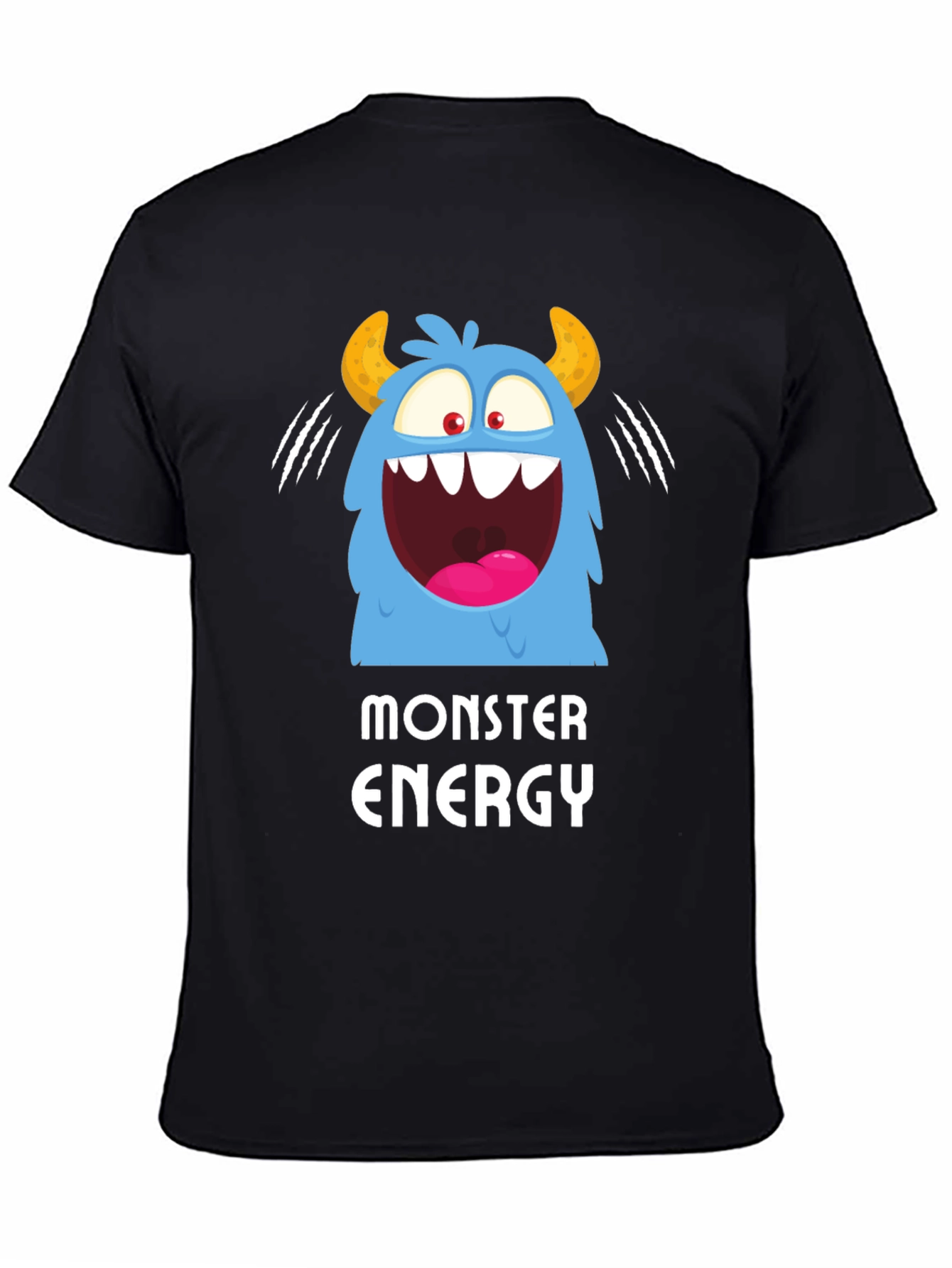 Monster Energy Graphic Print Black T-Shirt