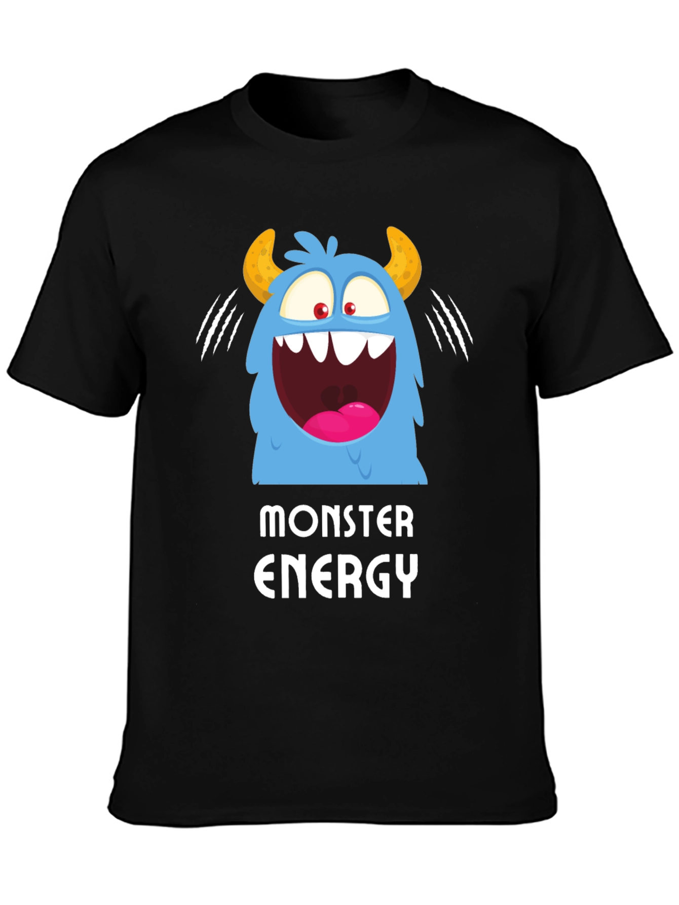 Monster Energy Graphic Print Black T-Shirt