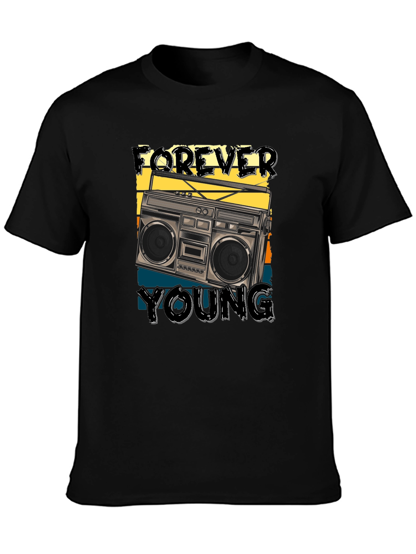 Forever Young Retro Boombox T-Shirt