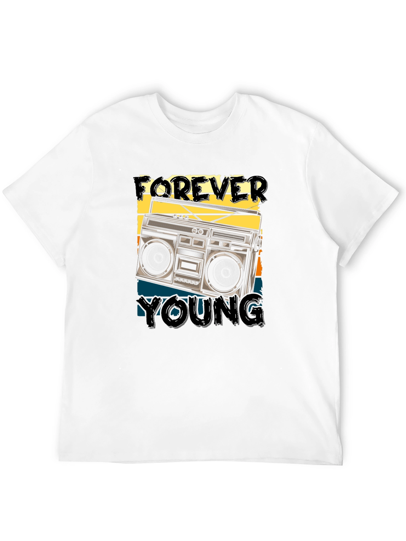 Forever Young Retro Boombox T-Shirt