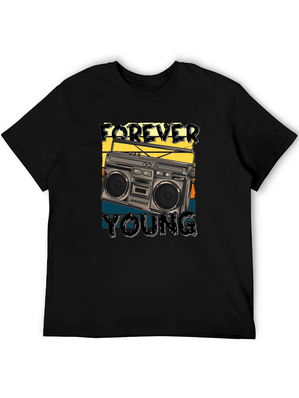 Forever Young Retro Boombox T-Shirt